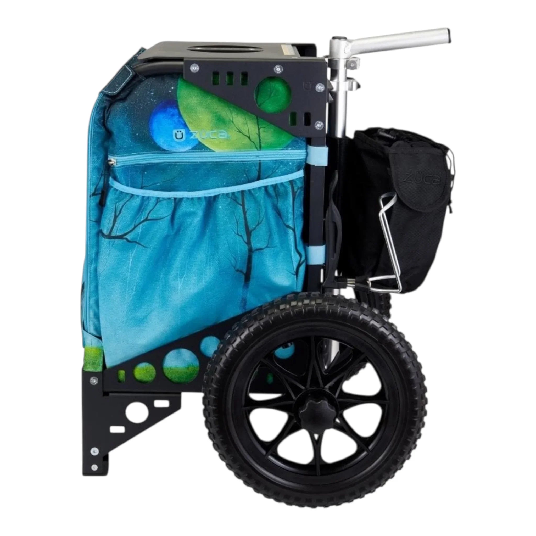 Zuca All-Terrain Cart with Moonlight Mando Bag Disc Golf