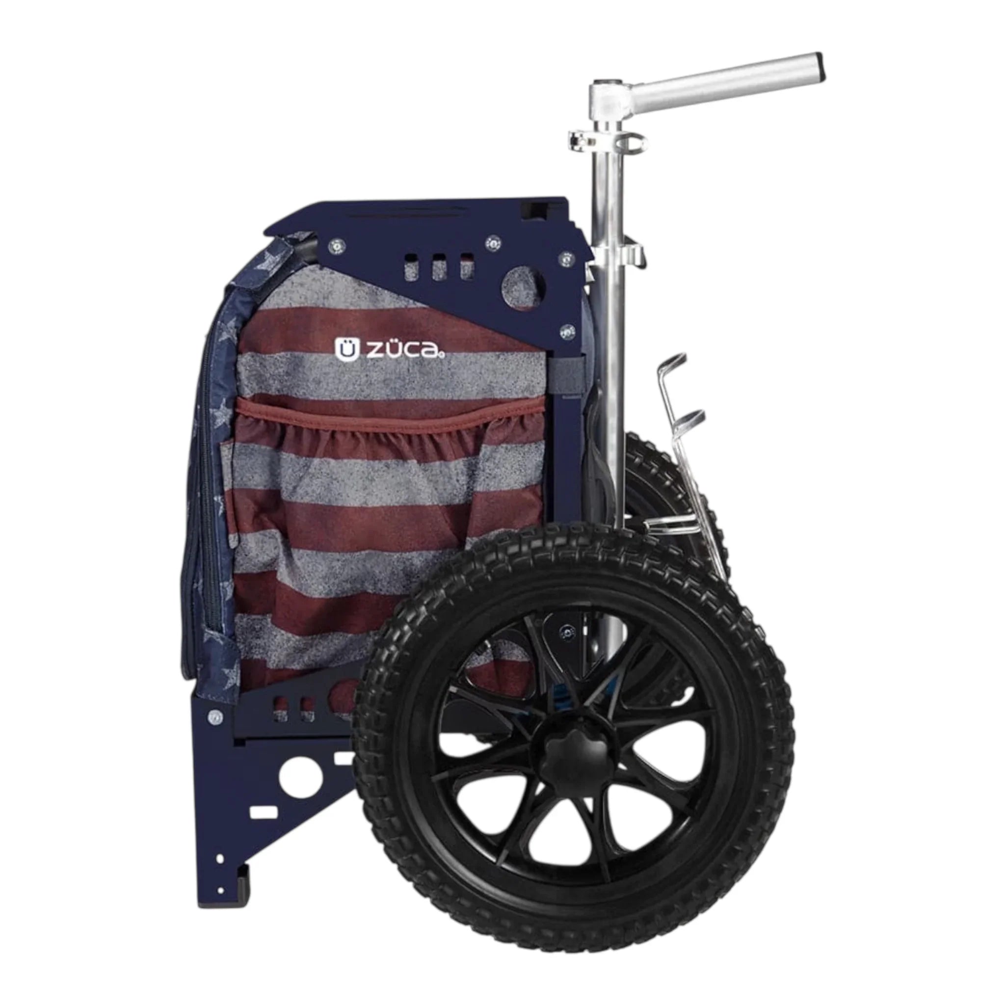 Zuca Compact Disc Golf Cart with Old Glory Bag Disc Golf