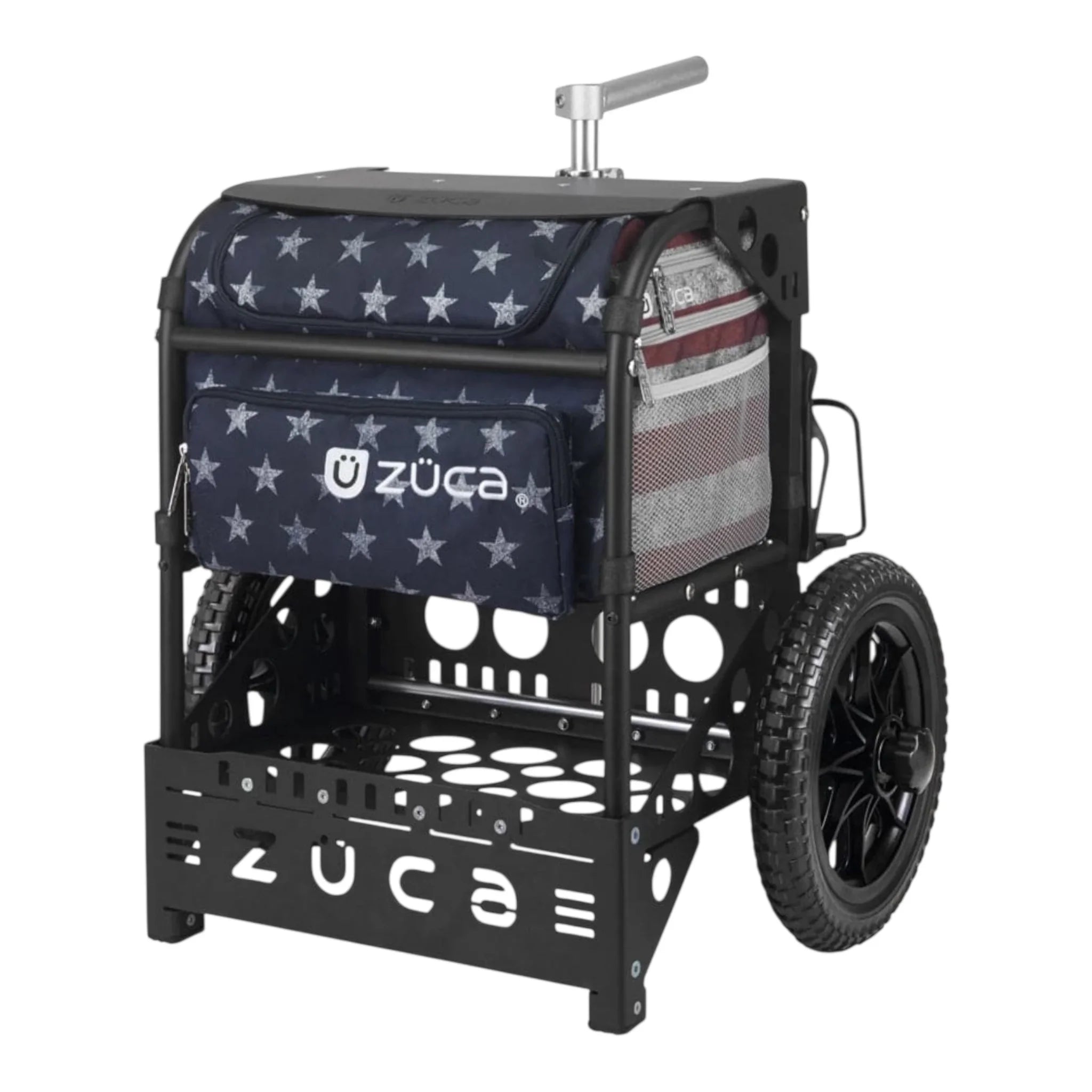 Zuca Transit Disc Golf Cart with Old Glory Bag Disc Golf