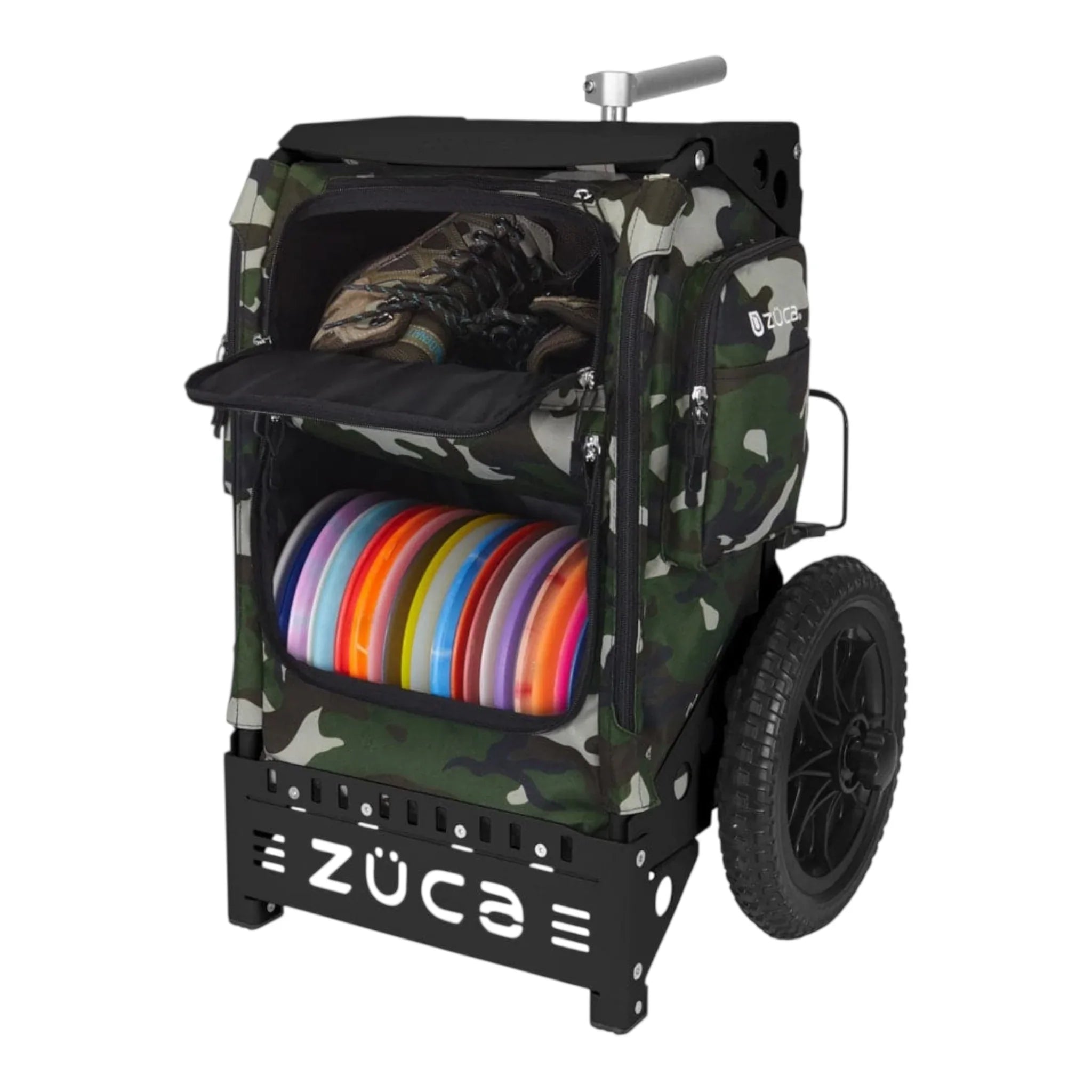 Zuca Trekker Cart with Camo Bag Disc Golf