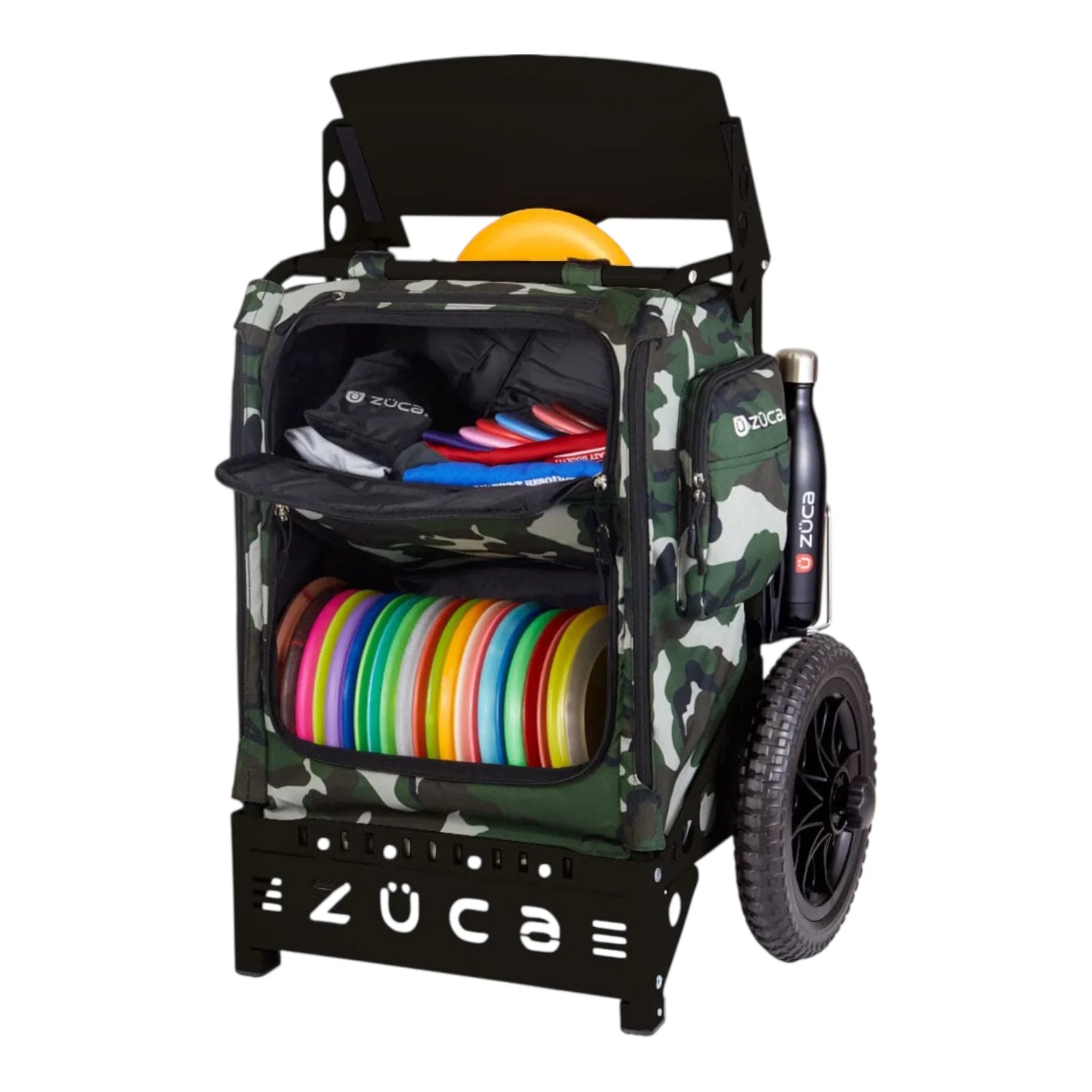 Zuca Trekker LG Disc Golf Cart with Camo Bag Disc Golf