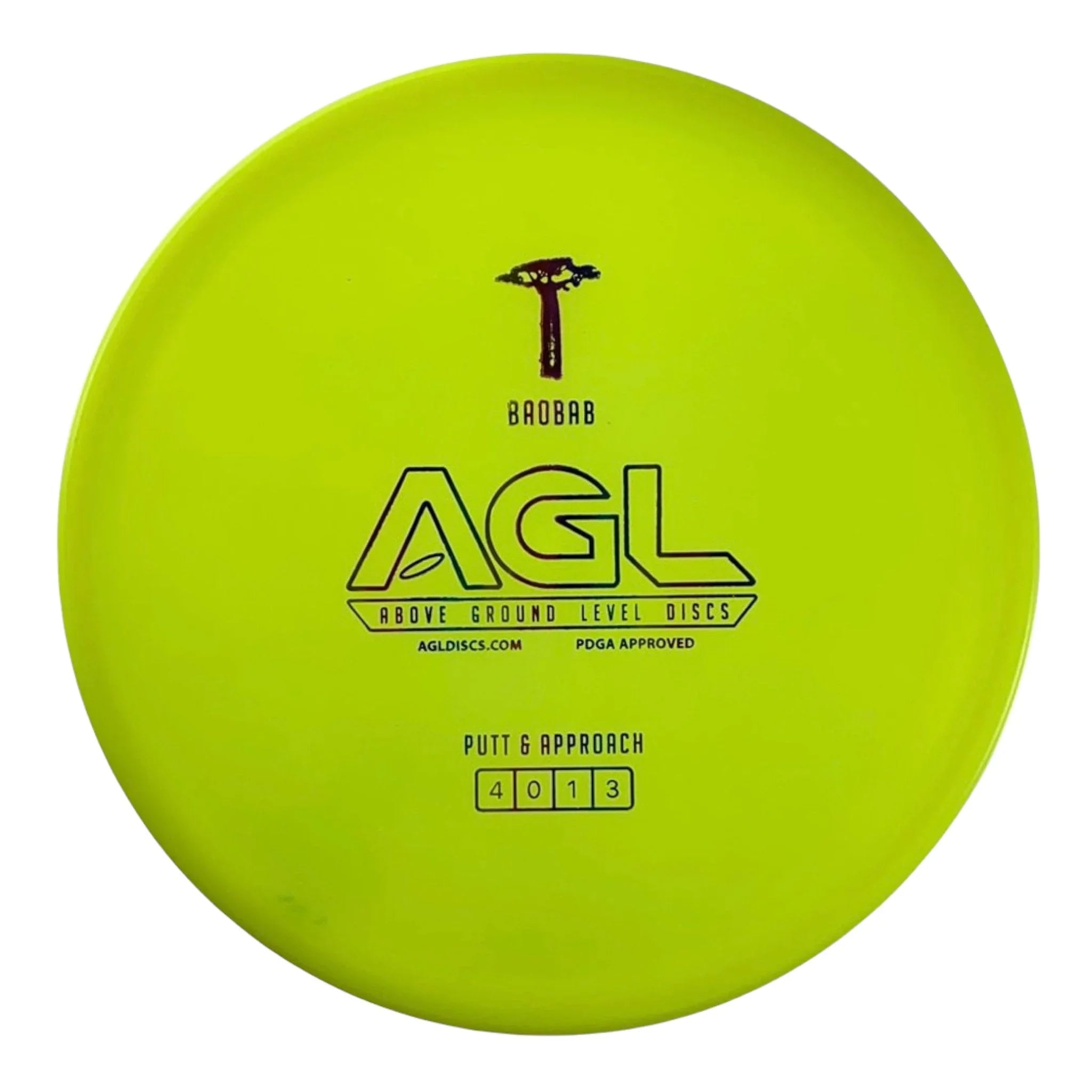 Above Ground Level Baobab | Alpine | Yellow/Rainbow 171g Disc Golf