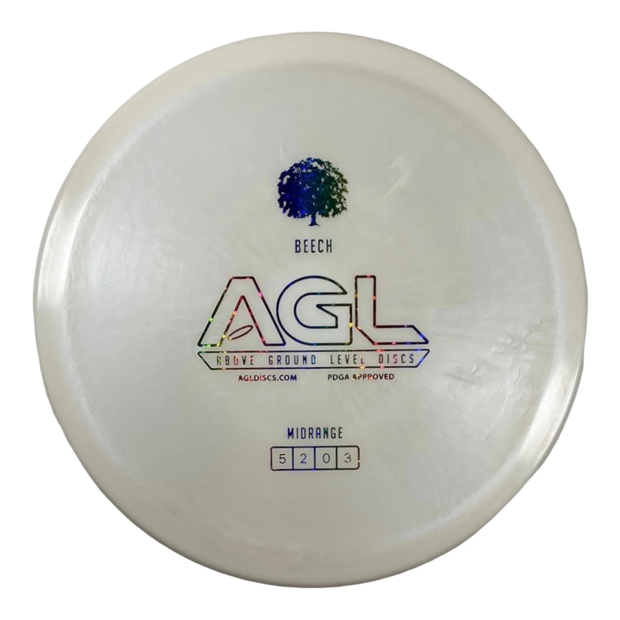 Above Ground Level Beech | Alpine | White/Rainbow 180g Disc Golf