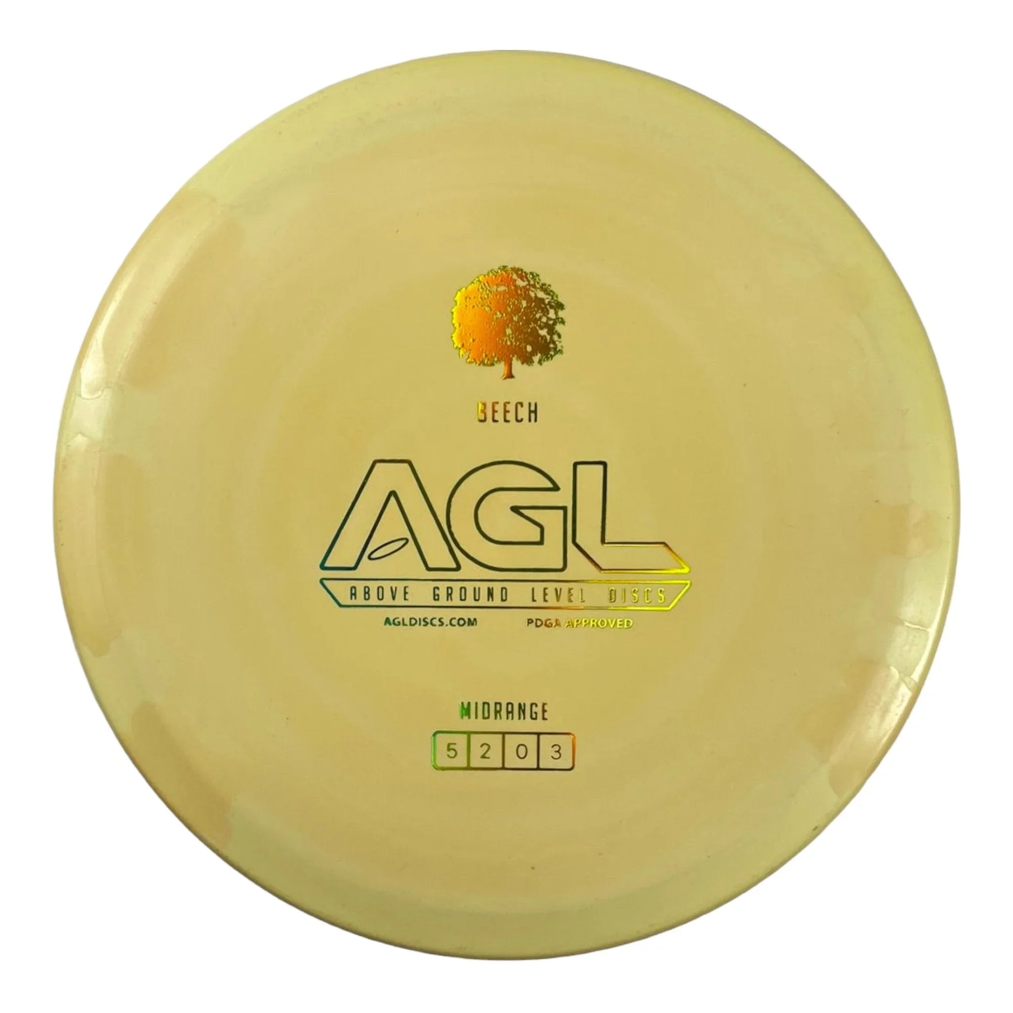 Above Ground Level Beech | Woodland | Tan/Green 172g Disc Golf