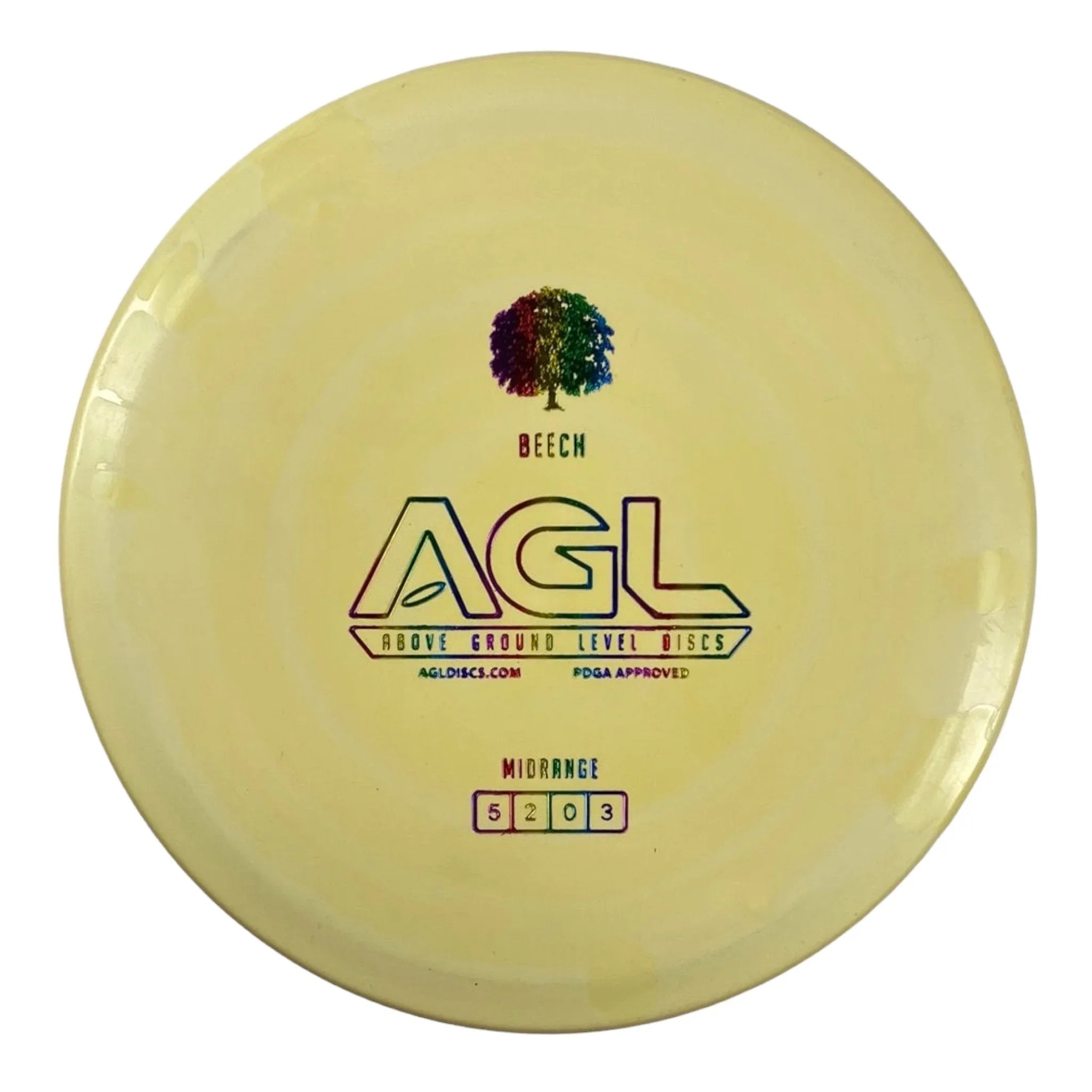 Above Ground Level Beech | Woodland | Tan/Rainbow 172g Disc Golf