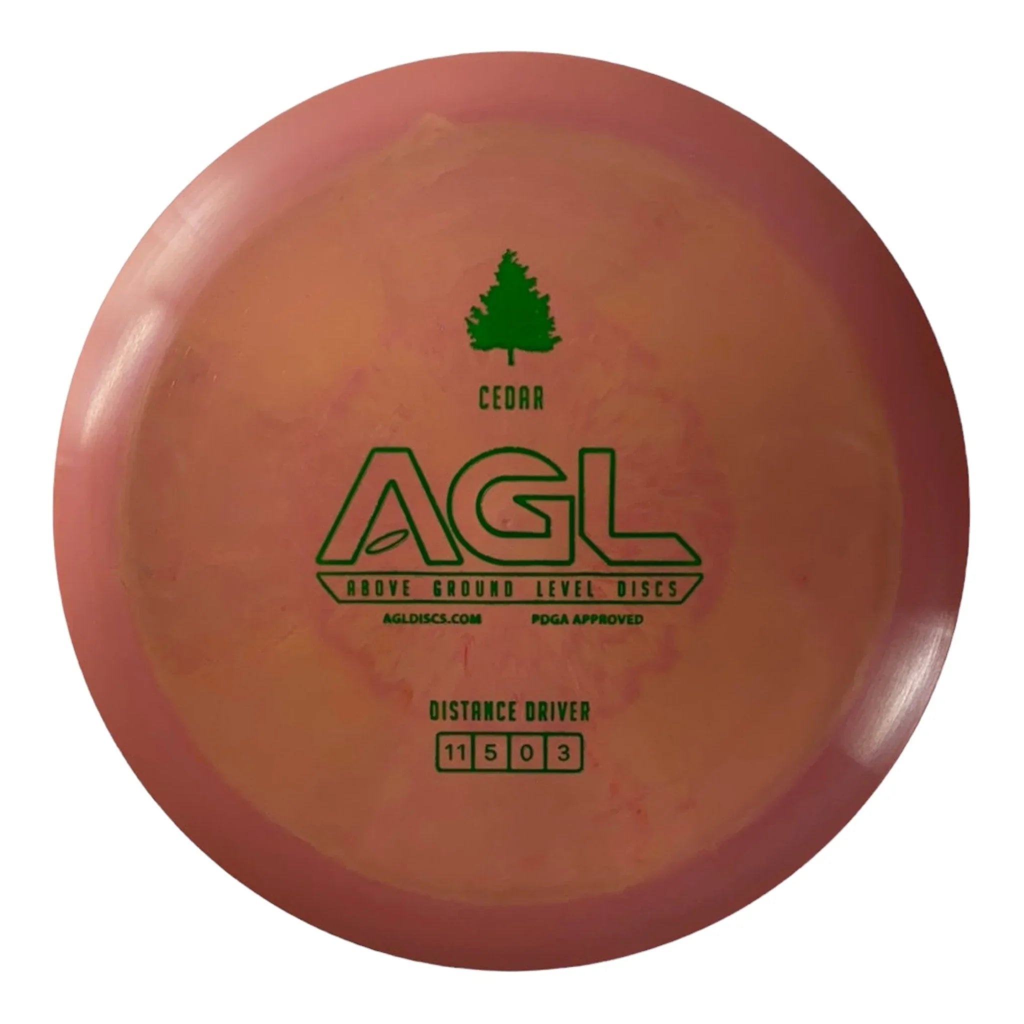 Above Ground Level Cedar | Alpine | Pink/Green 172g Disc Golf