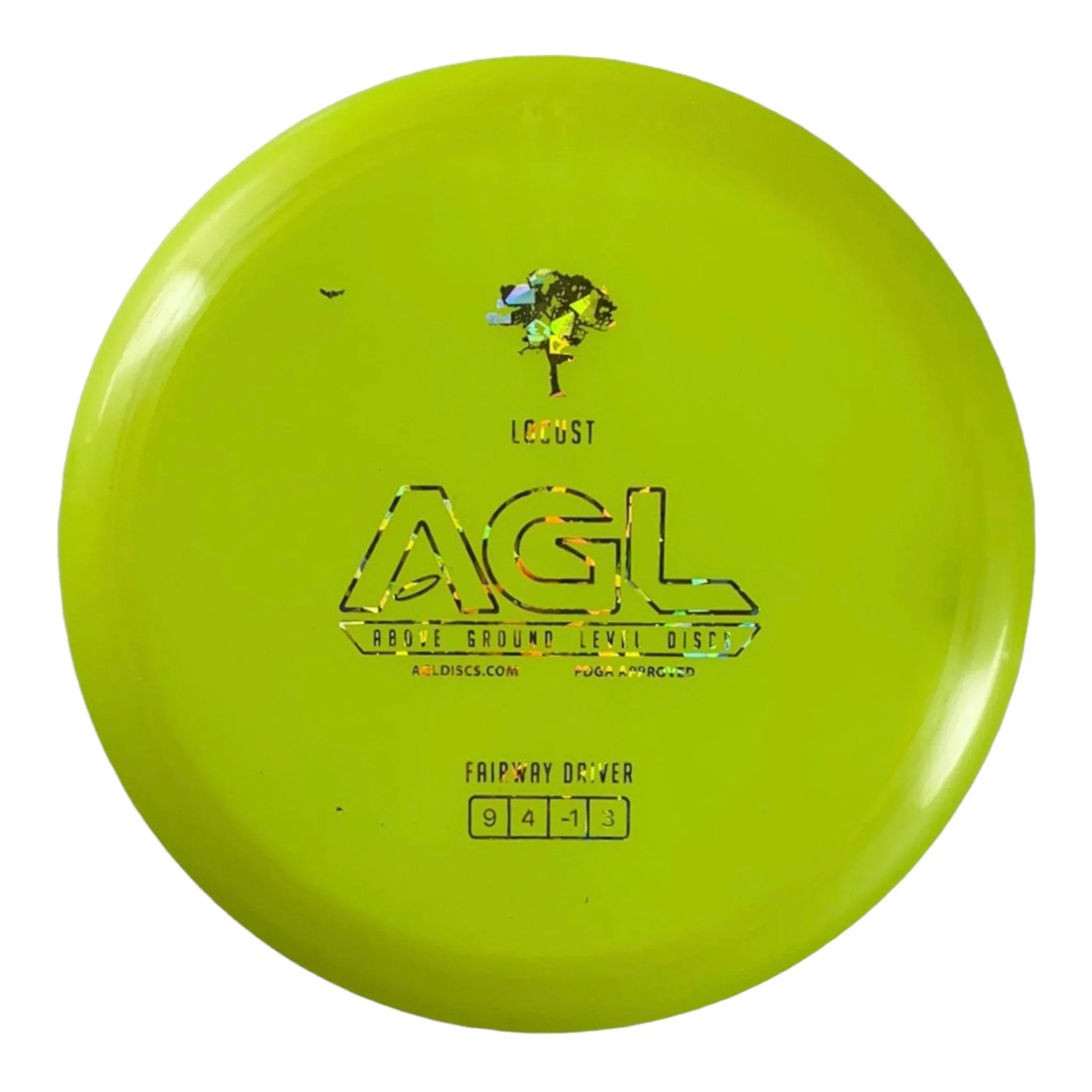 Above Ground Level Locust | Alpine | Yellow/Gold Holo 167g Disc Golf