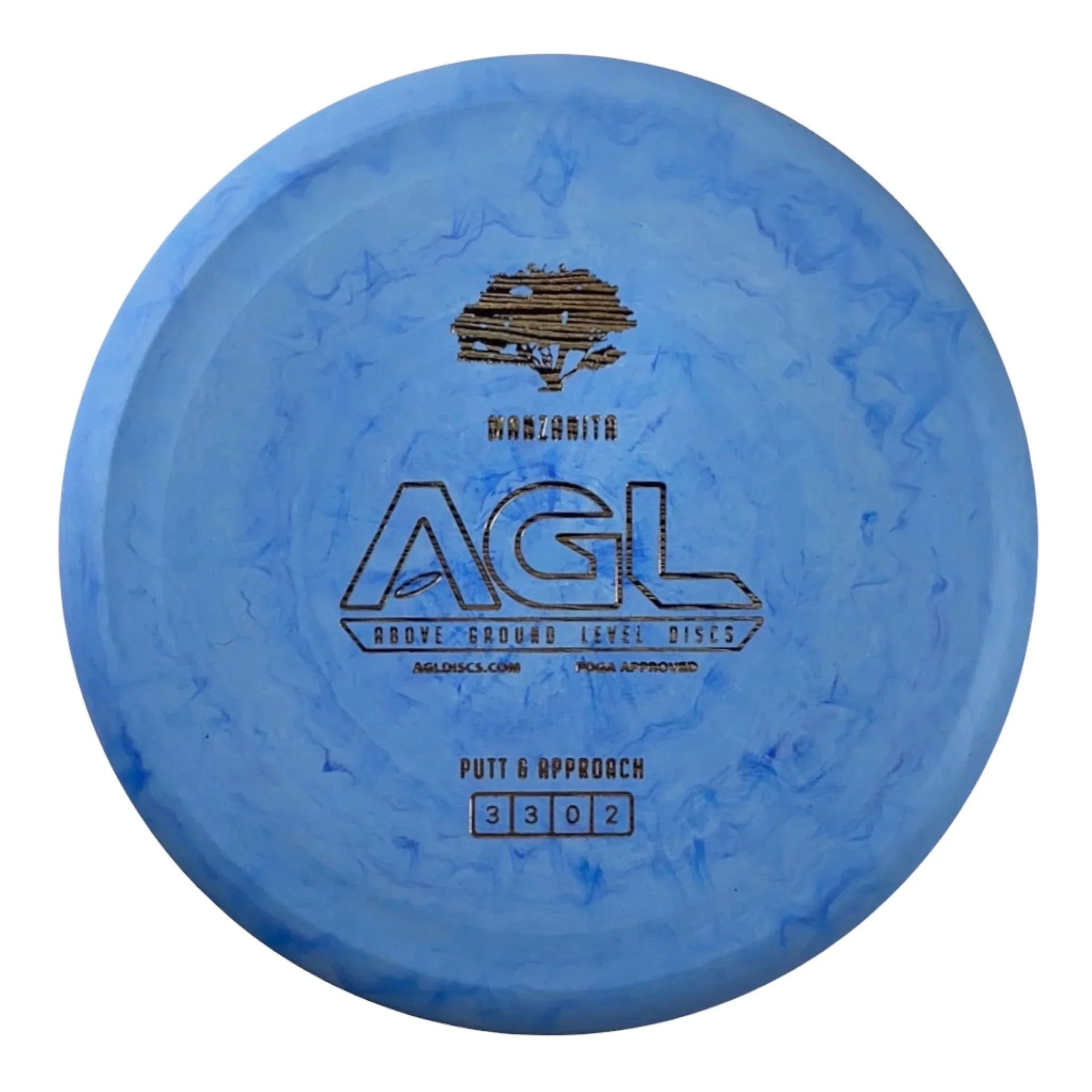 Above Ground Level Manzanita | Woodland | Blue/Silver 174g Disc Golf