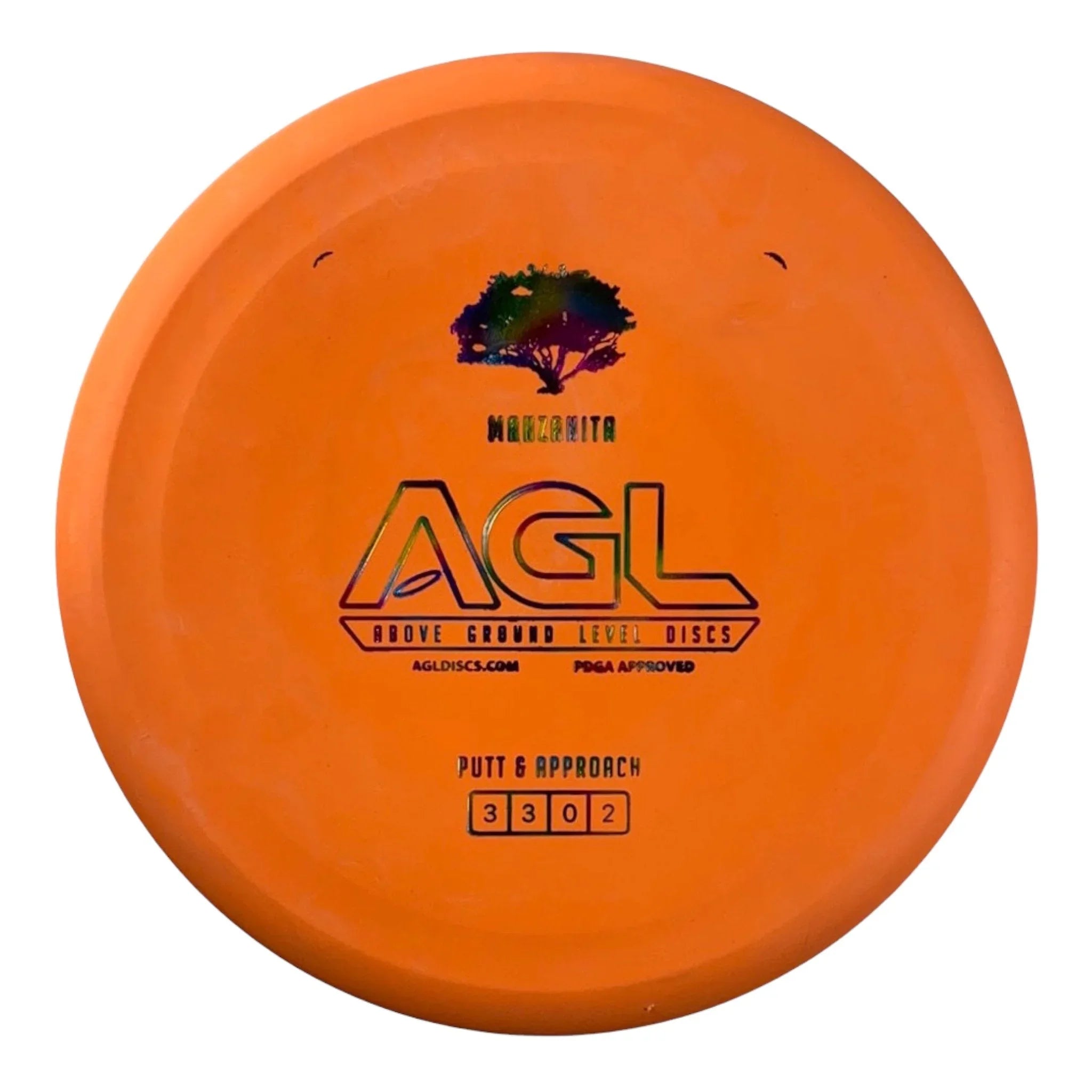 Above Ground Level Manzanita | Woodland | Orange/Rainbow 175g Disc Golf