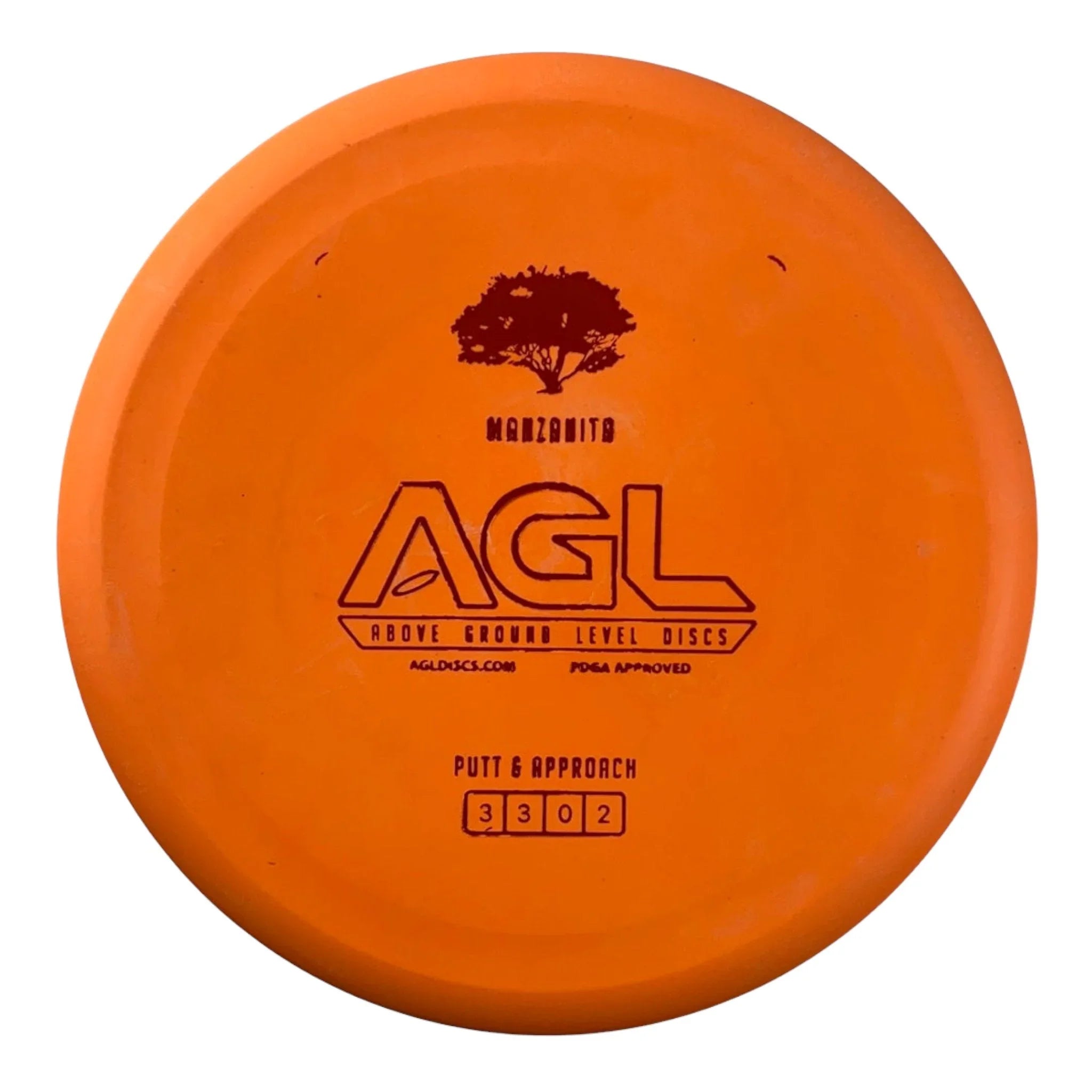 Above Ground Level Manzanita | Woodland | Orange/Red 174g Disc Golf