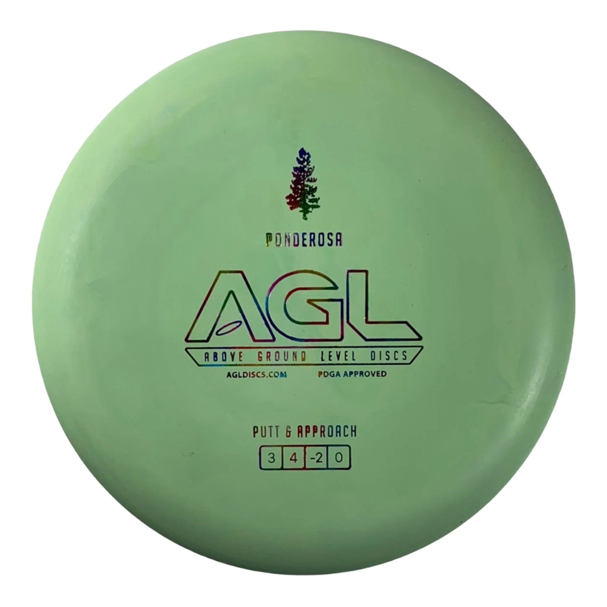Above Ground Level Ponderosa | Woodland | Green/Rainbow 175g Disc Golf