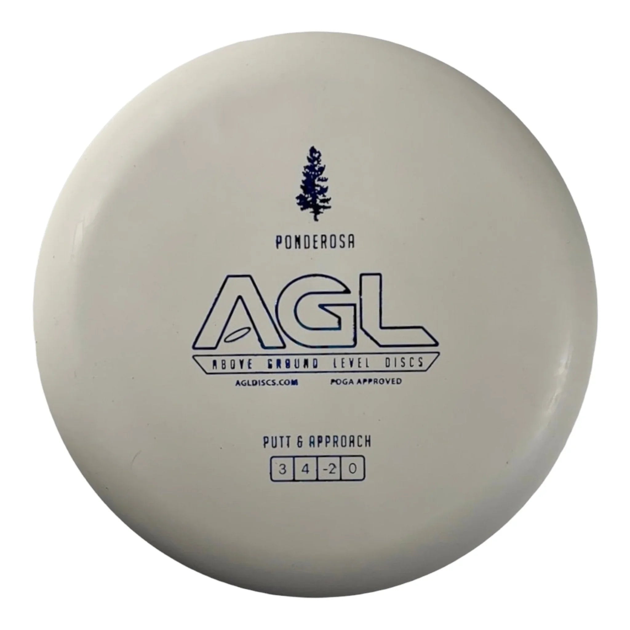 Above Ground Level Ponderosa | Woodland | White/Blue 166g Disc Golf