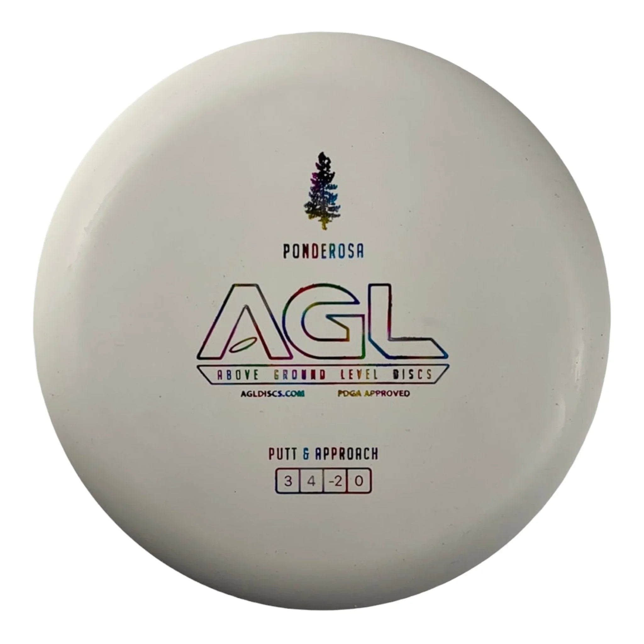 Above Ground Level Ponderosa | Woodland | White/Rainbow 170g Disc Golf
