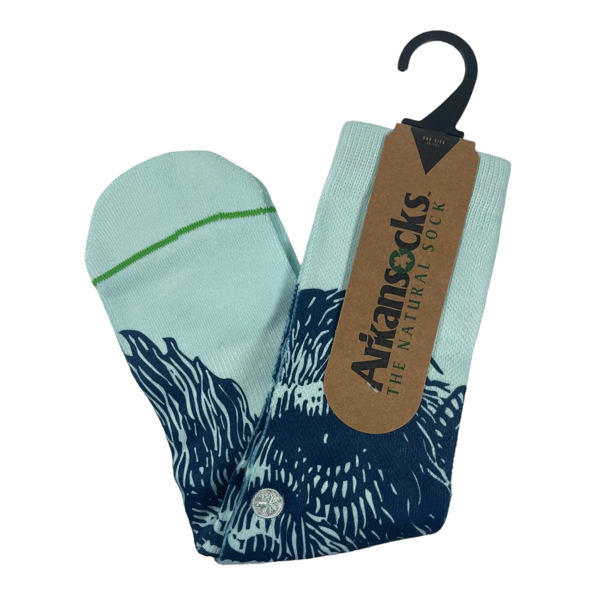 Arkansocks Arkansocks Mugshot Sock (Arctic Blue/Obsidian) Disc Golf