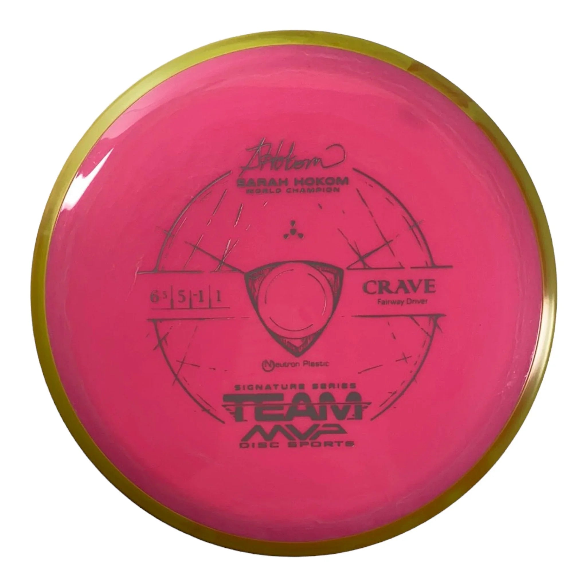 Axiom Discs Crave | Neutron | Pink/Yellow 165g (Sarah Hokom) Disc Golf