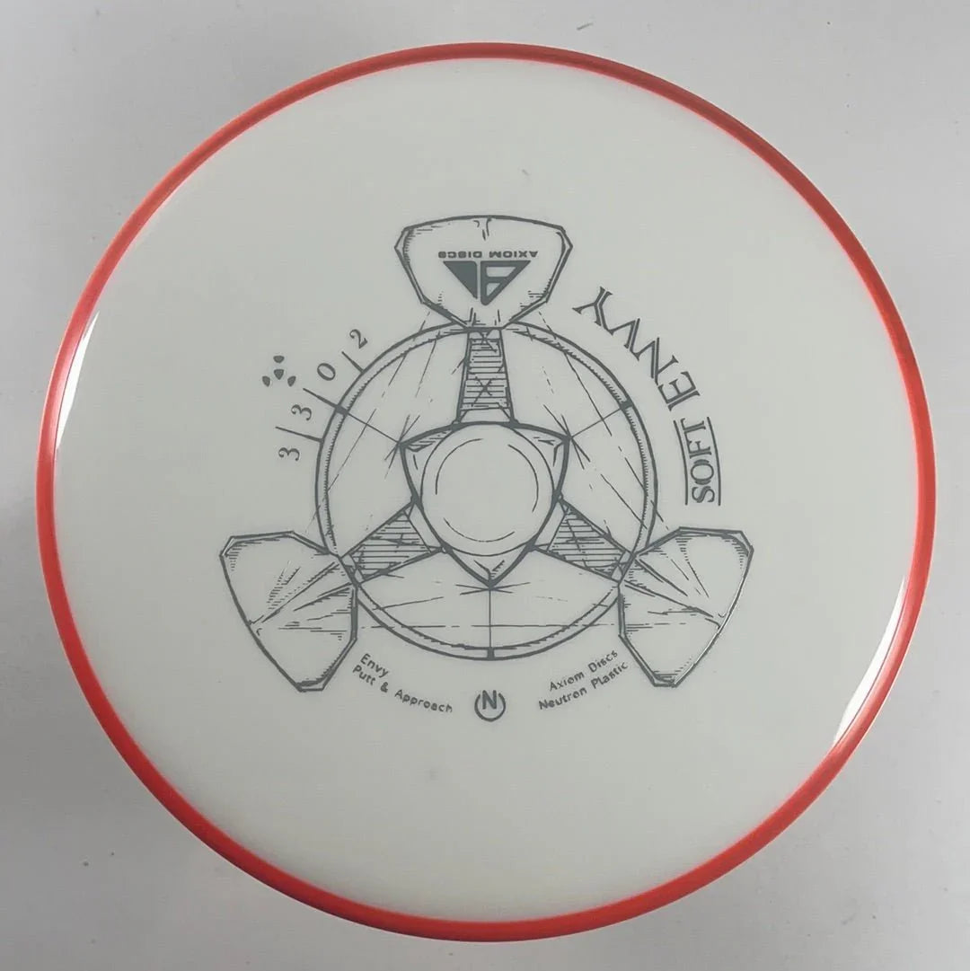 Axiom Discs Envy | Neutron Soft | White/Orange 168g Disc Golf