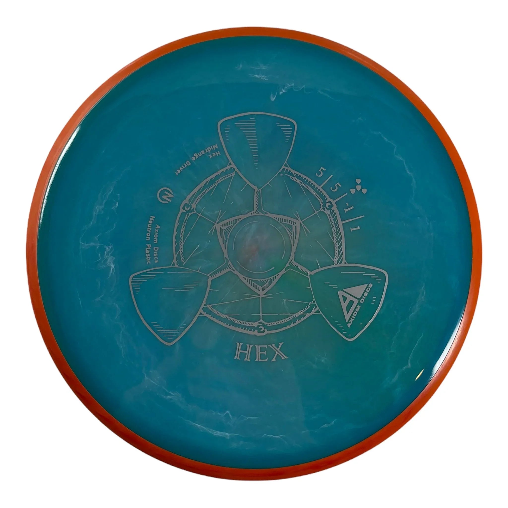 Axiom Discs Hex | Neutron | Blue/Orange 178g Disc Golf