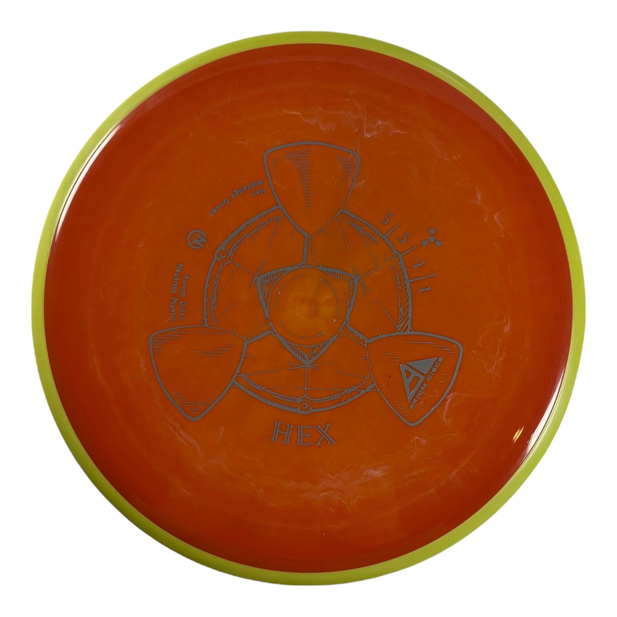 Axiom Discs Hex | Neutron | Orange/Yellow 169g Disc Golf