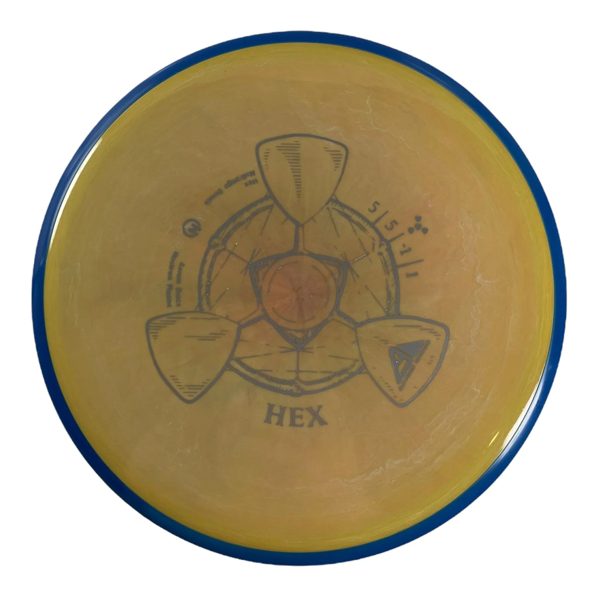 Axiom Discs Hex | Neutron | Yellow/Blue 175g Disc Golf
