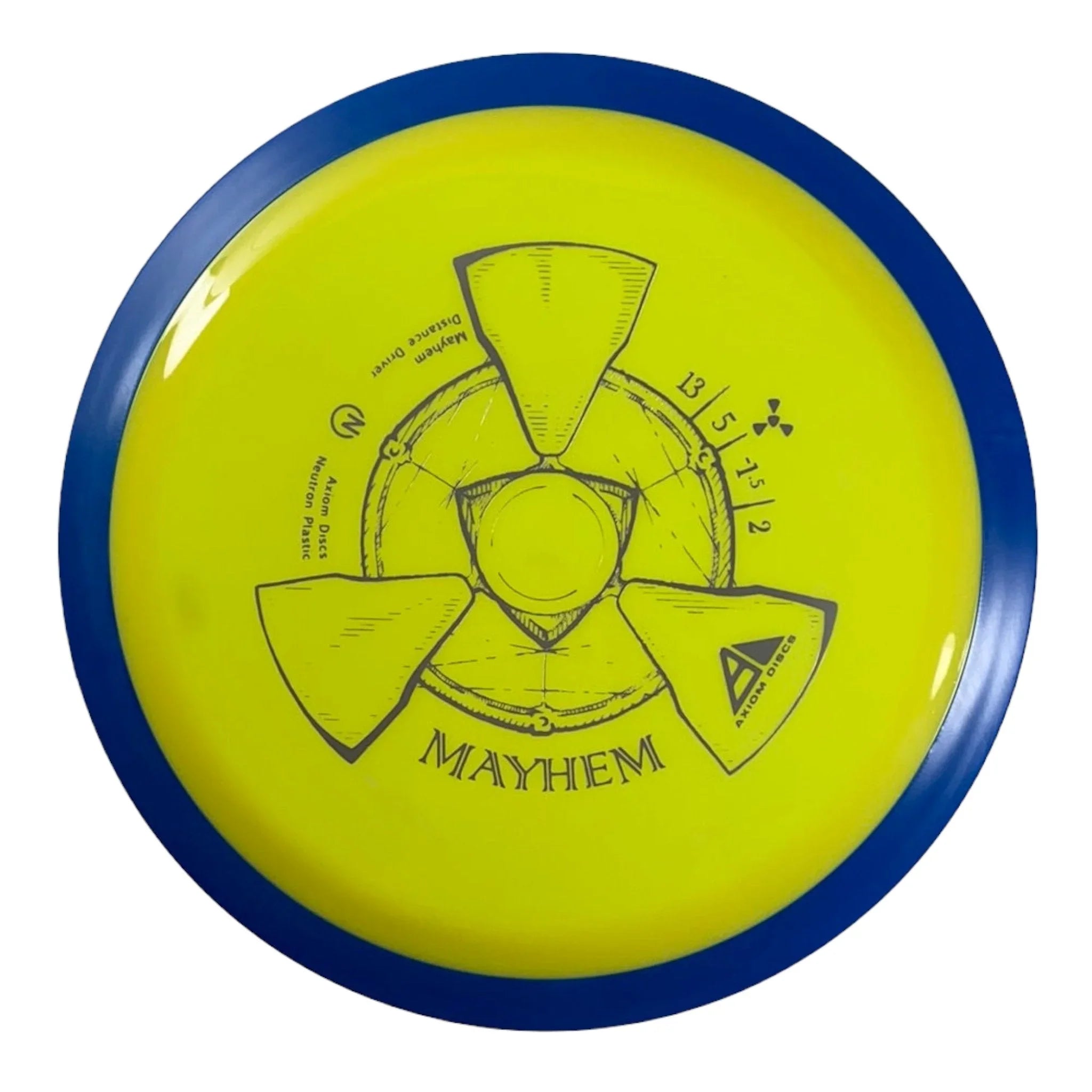 Axiom Discs Mayhem | Neutron | Yellow/Blue 173g Disc Golf