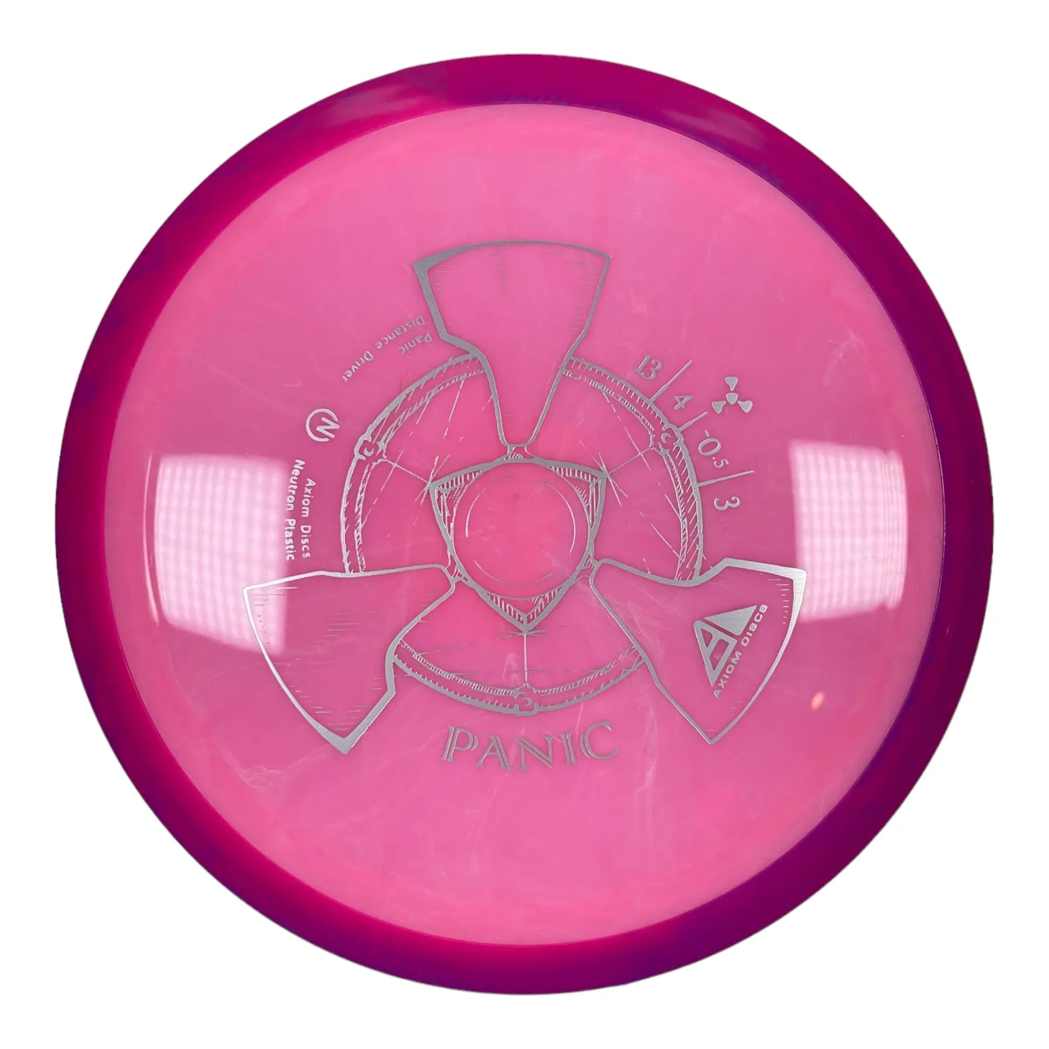 Axiom Discs Panic | Neutron | Pink/Pink 173 - 174g Disc Golf