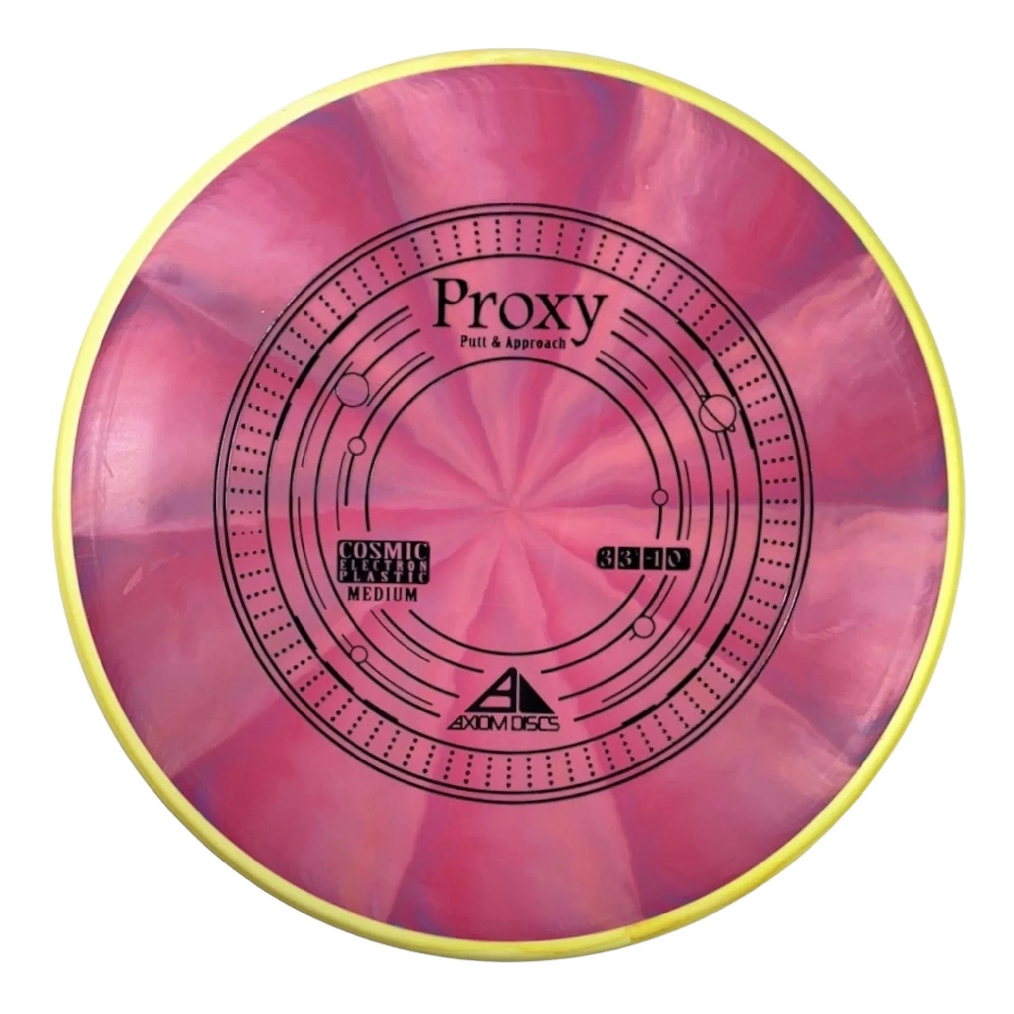 Axiom Discs Proxy | Cosmic Electron Medium | Pink/Yellow 168g Disc Golf