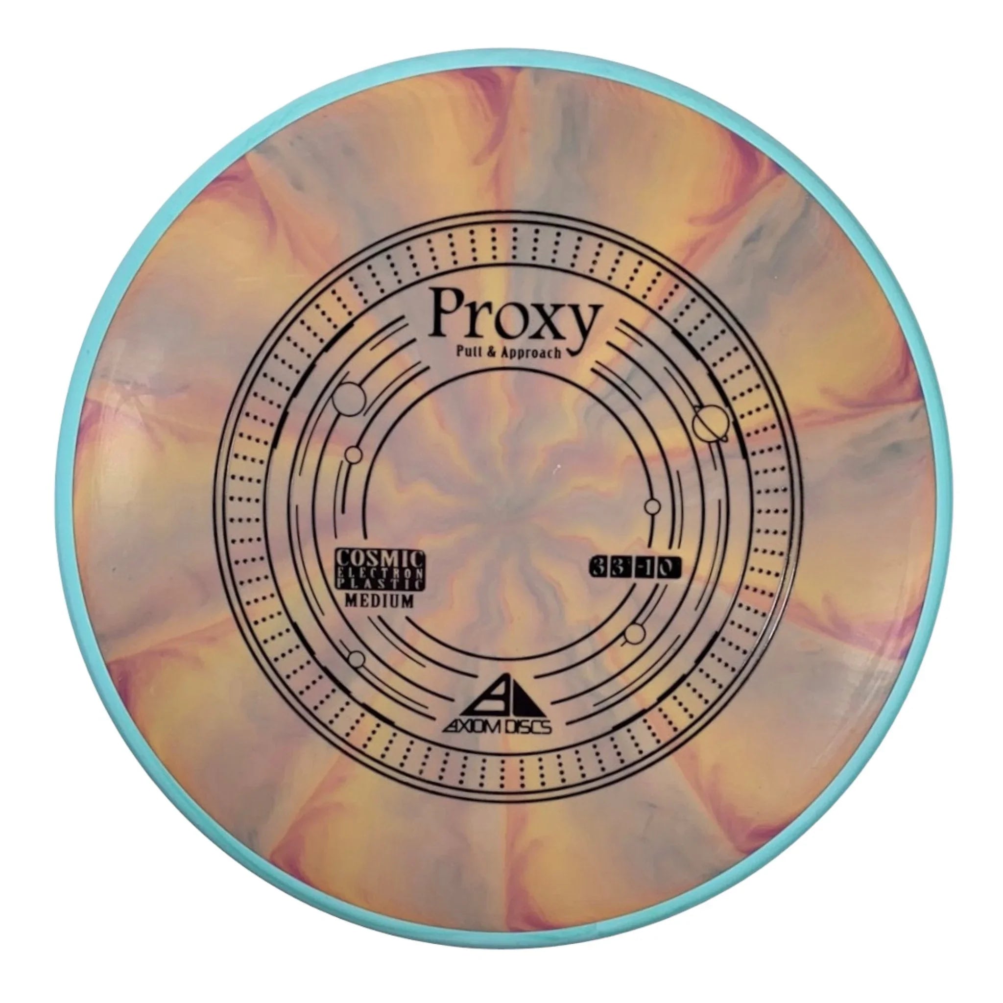 Axiom Discs Proxy | Cosmic Electron Medium | Tan/Blue 168g Disc Golf