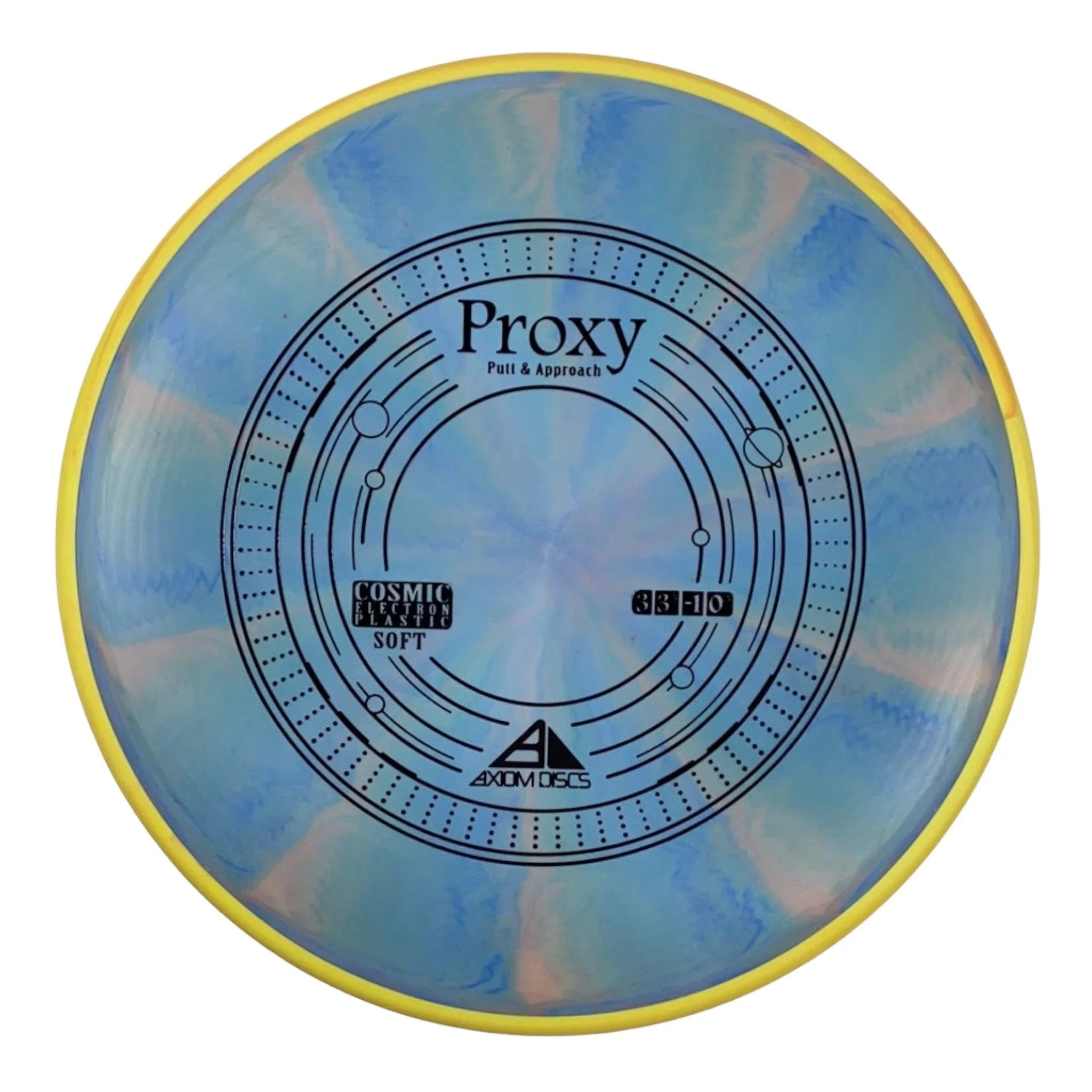 Axiom Discs Proxy | Cosmic Electron Soft | Blue/Yellow 172g Disc Golf
