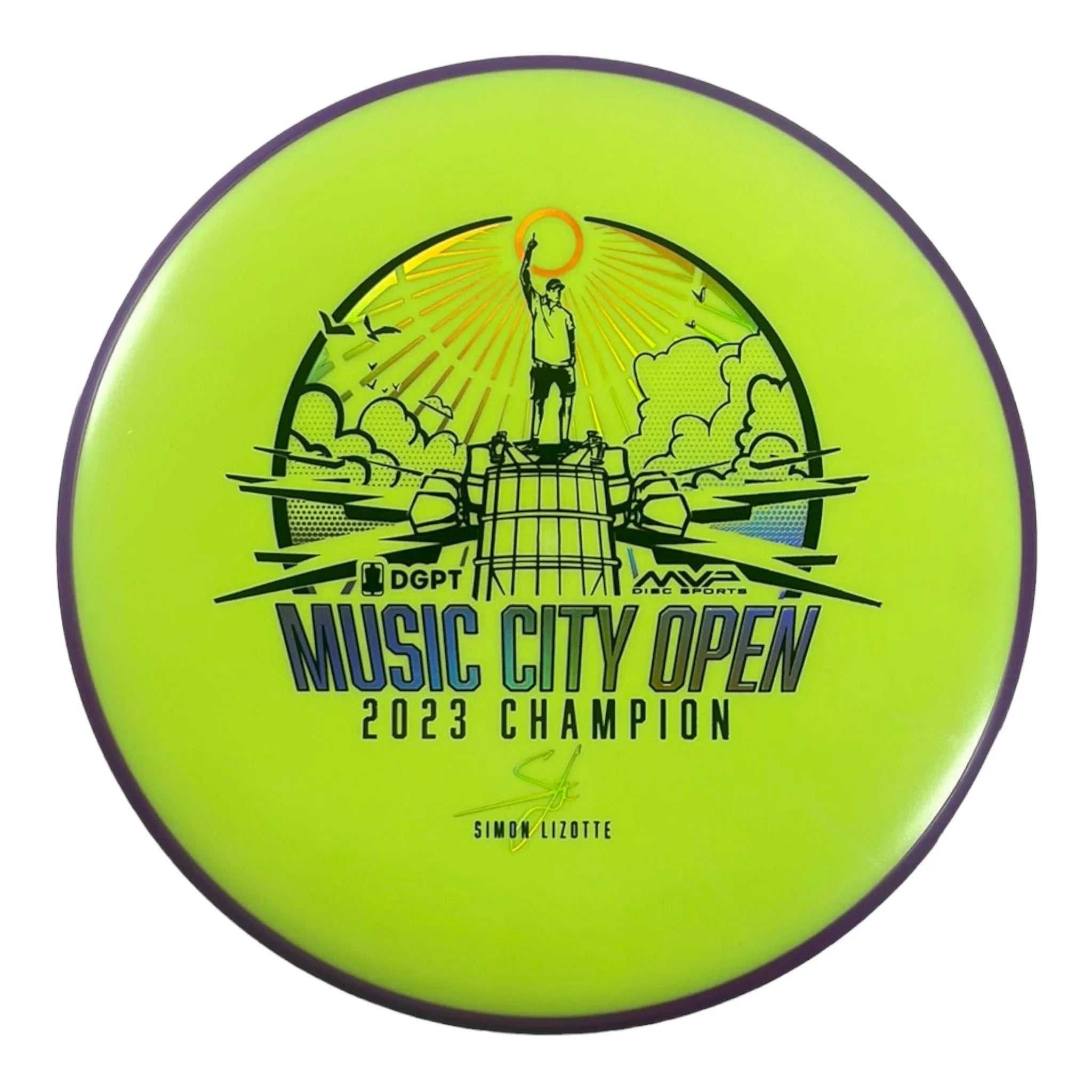 Axiom Discs Proxy | Fission | Green/Purple 167g (Simon Lizotte) Disc Golf