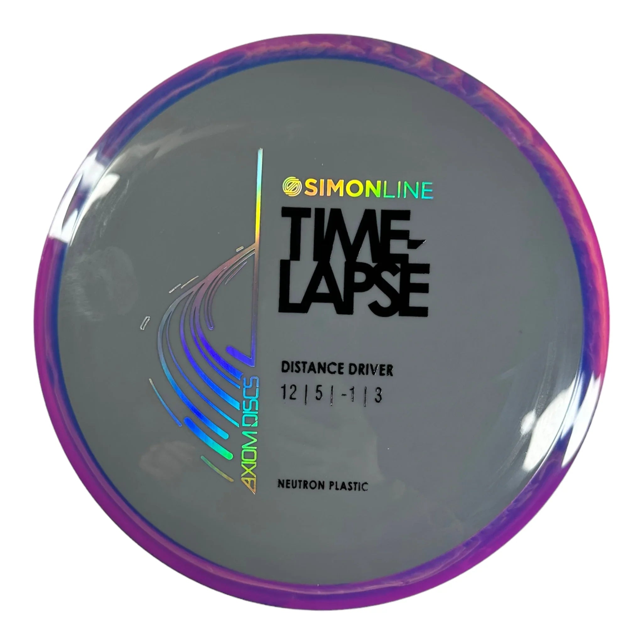 Axiom Discs Time - Lapse | Neutron | Grey/Purple 174g Disc Golf