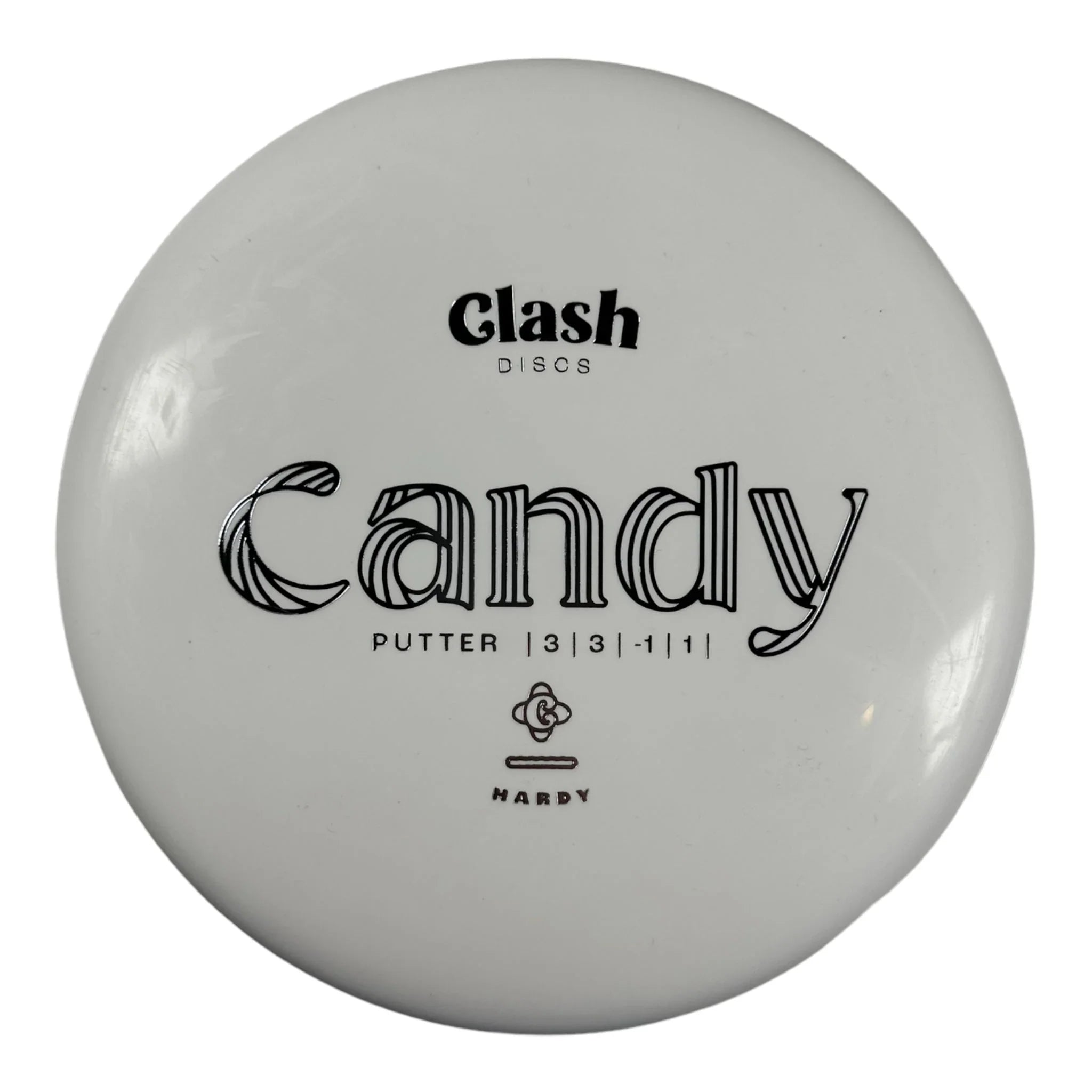 Clash Discs Candy | Hardy | White/Silver 169 - 173g Disc Golf