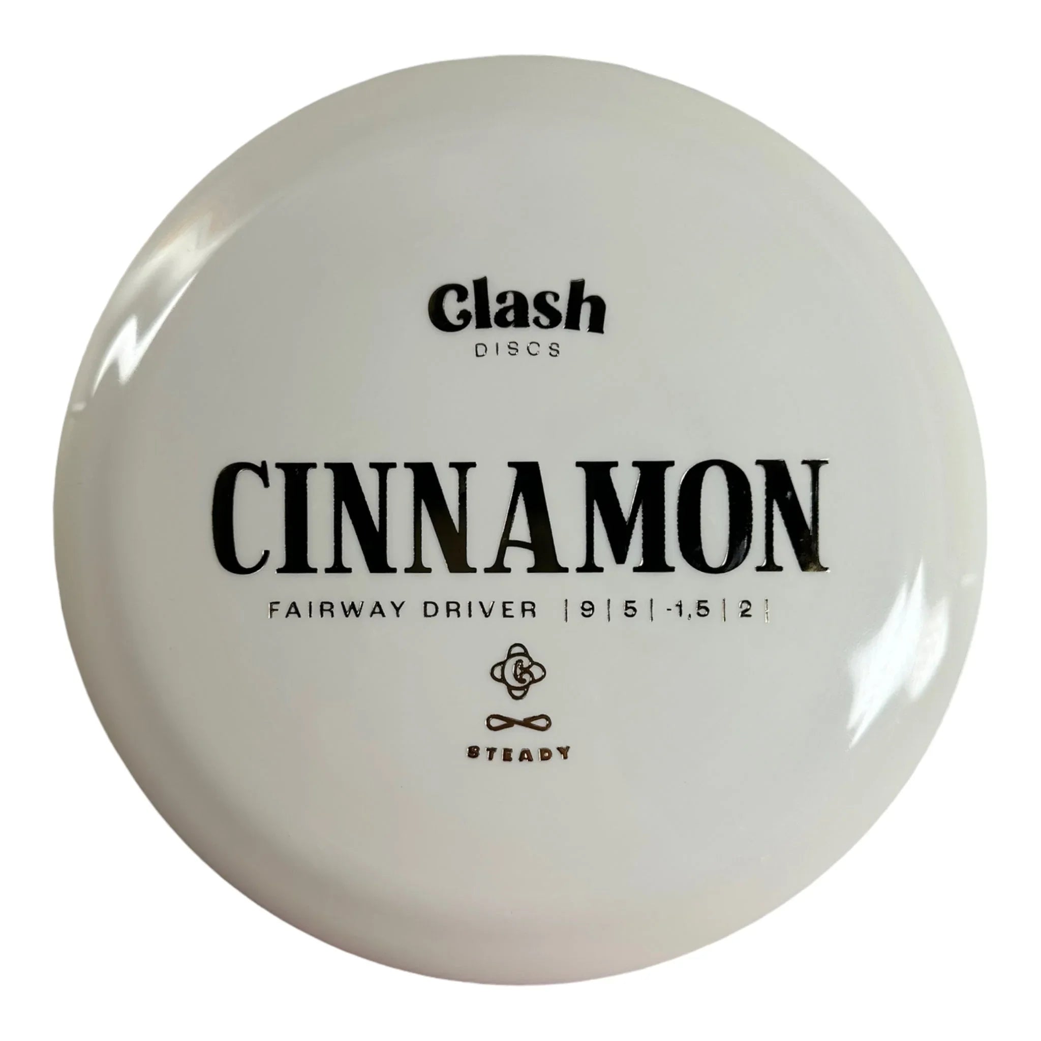 Clash Discs Cinnamon | Steady | White/Gold 173 - 175g Disc Golf