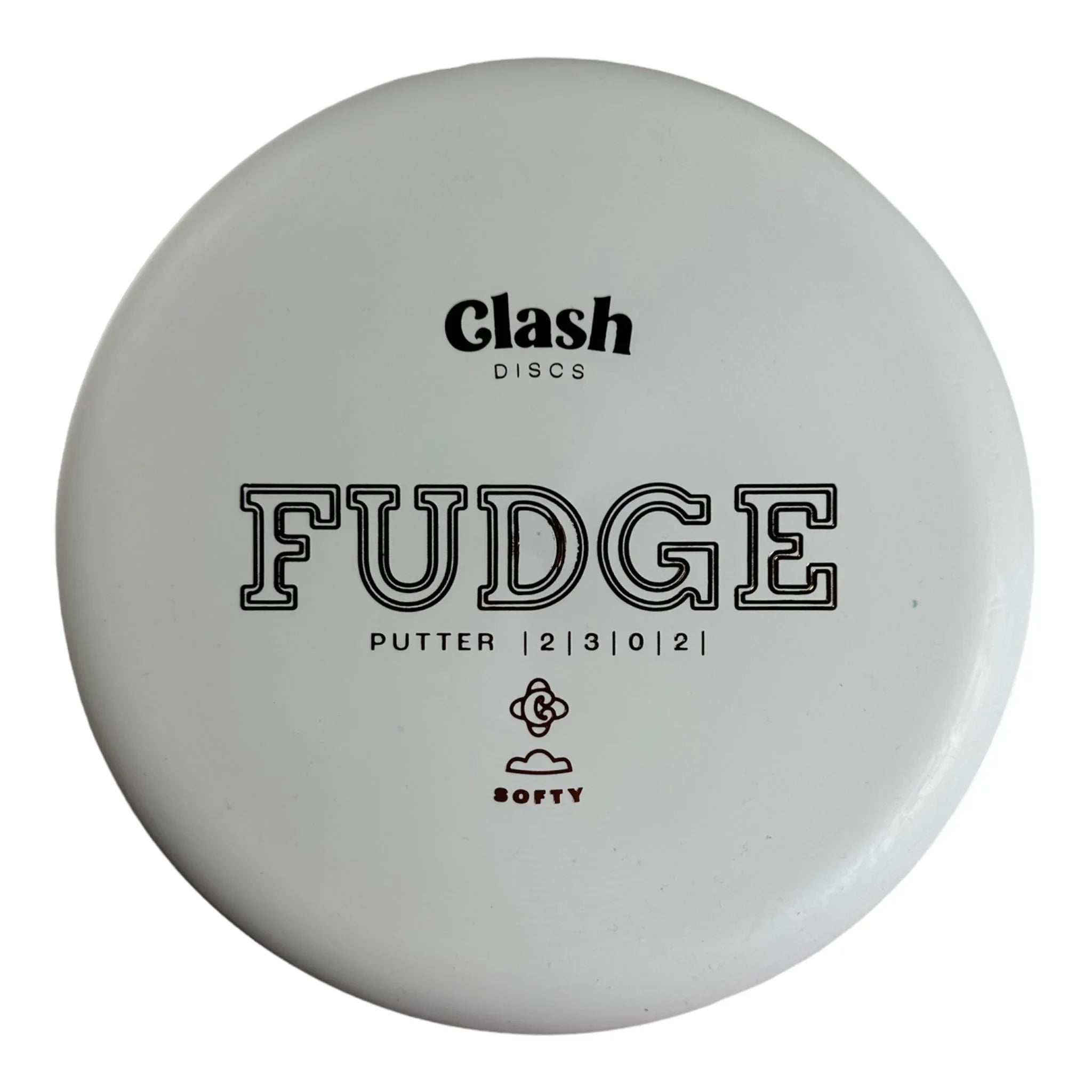 Clash Discs Fudge | Softy | White/Bronze 171 - 172g Disc Golf