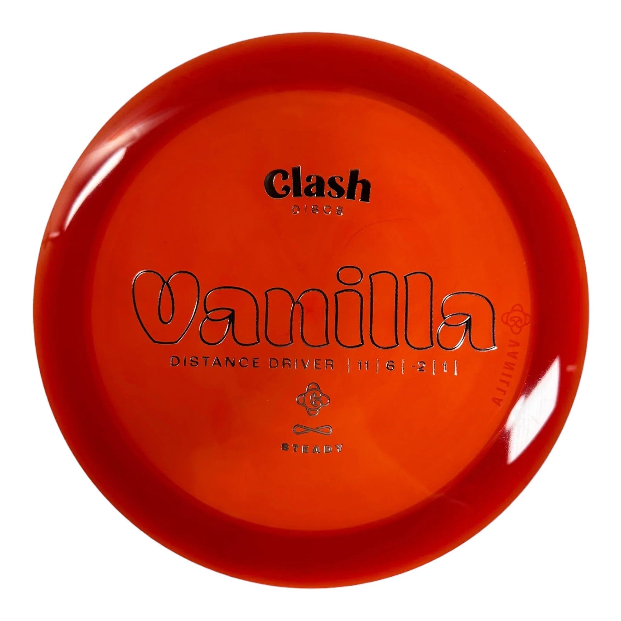 Clash Discs Vanilla | Steady | Red/Silver 173 - 175g Disc Golf