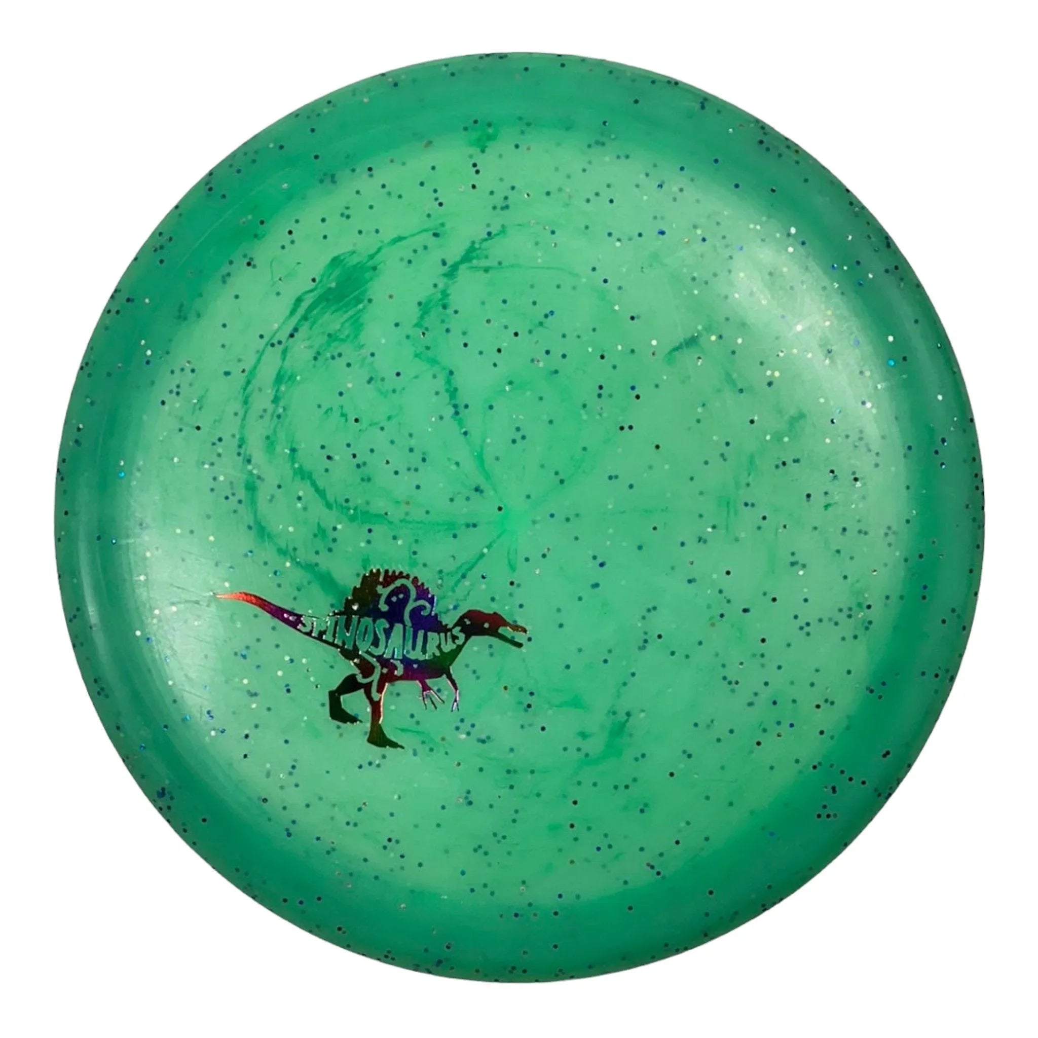 Dino Discs Spinosaurus | Feather | Green/Rainbow 133g Disc Golf