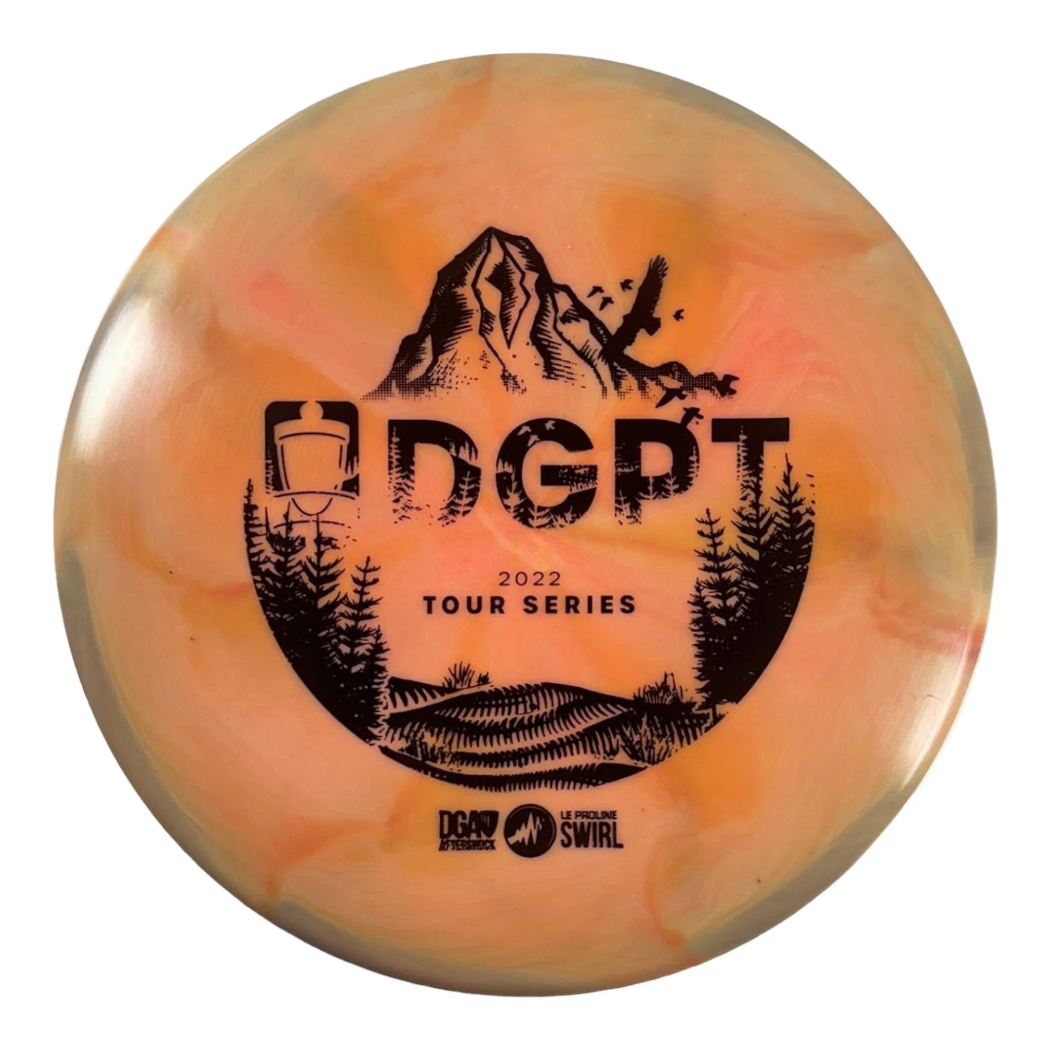 Disc Golf Association Aftershock | Swirl | Tan/Black 170g (DGPT) Disc Golf