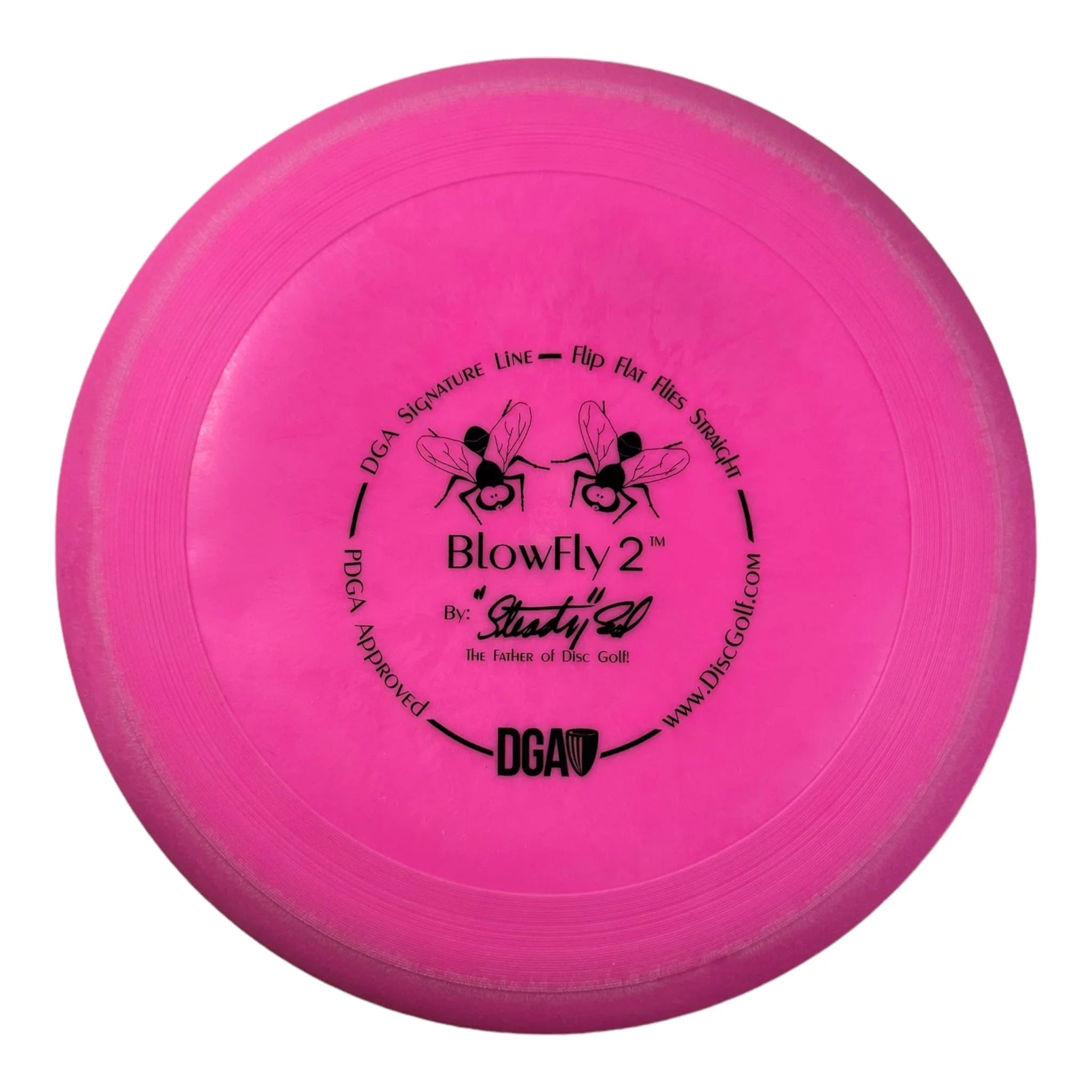 Disc Golf Association Blowfly 2 | Signature Line | Pink/Black 161 - 165g Disc Golf