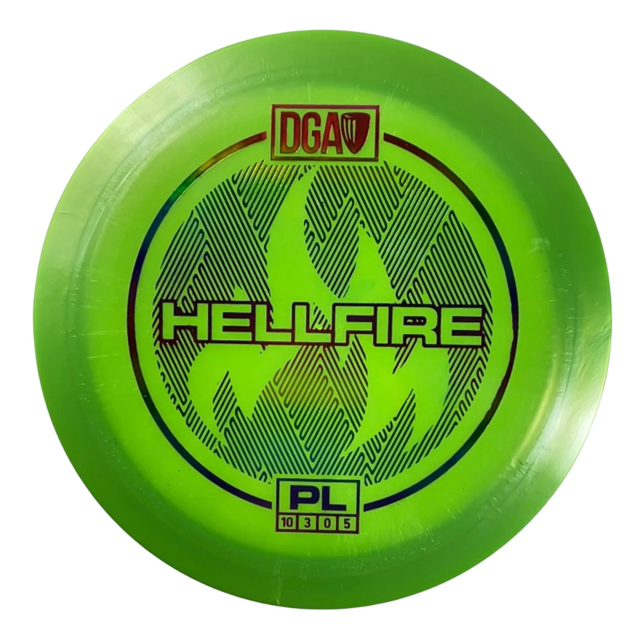 Disc Golf Association Hellfire | PL | Green/Rainbow 173 - 174g Disc Golf