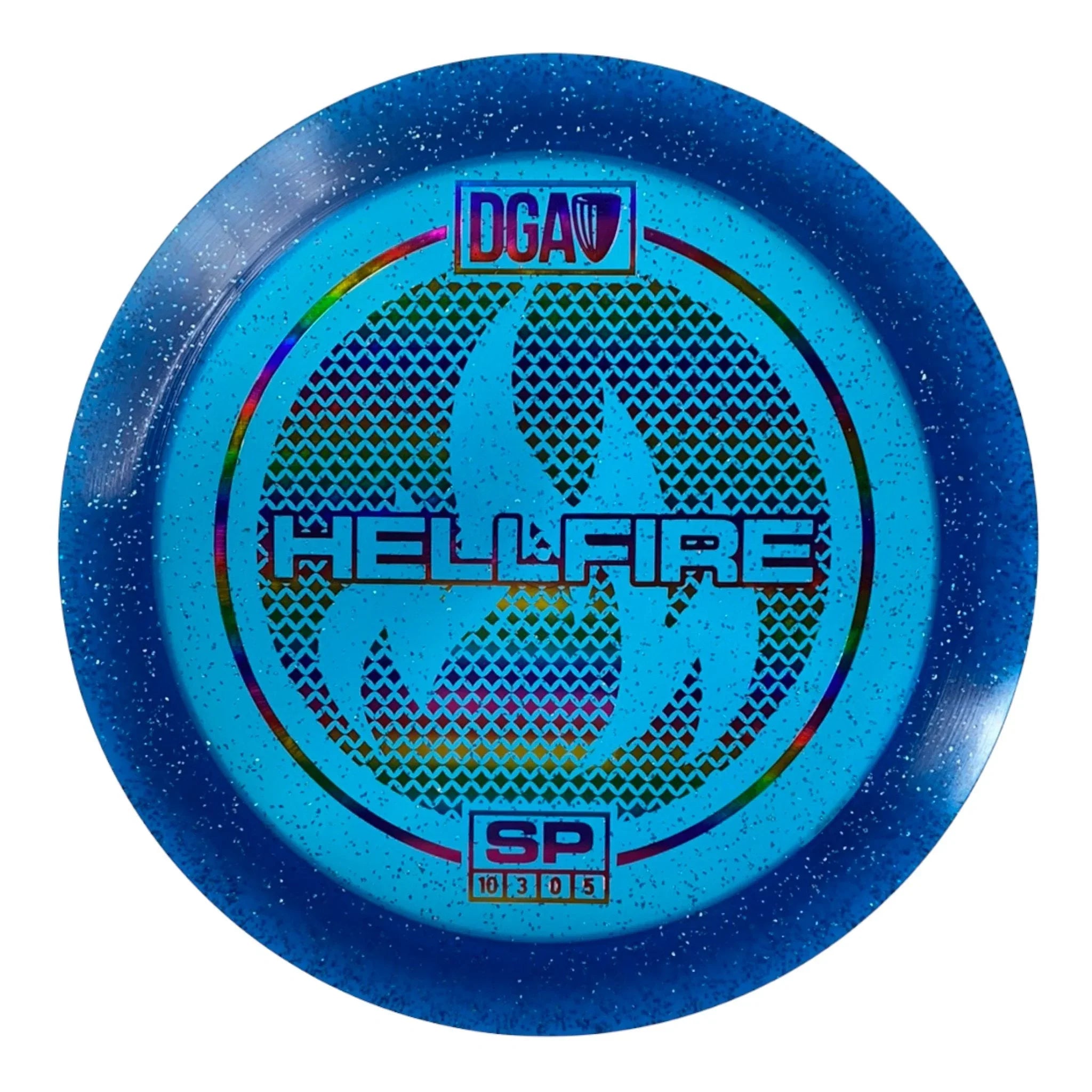 Disc Golf Association Hellfire | SP | Blue/Rainbow 171g Disc Golf