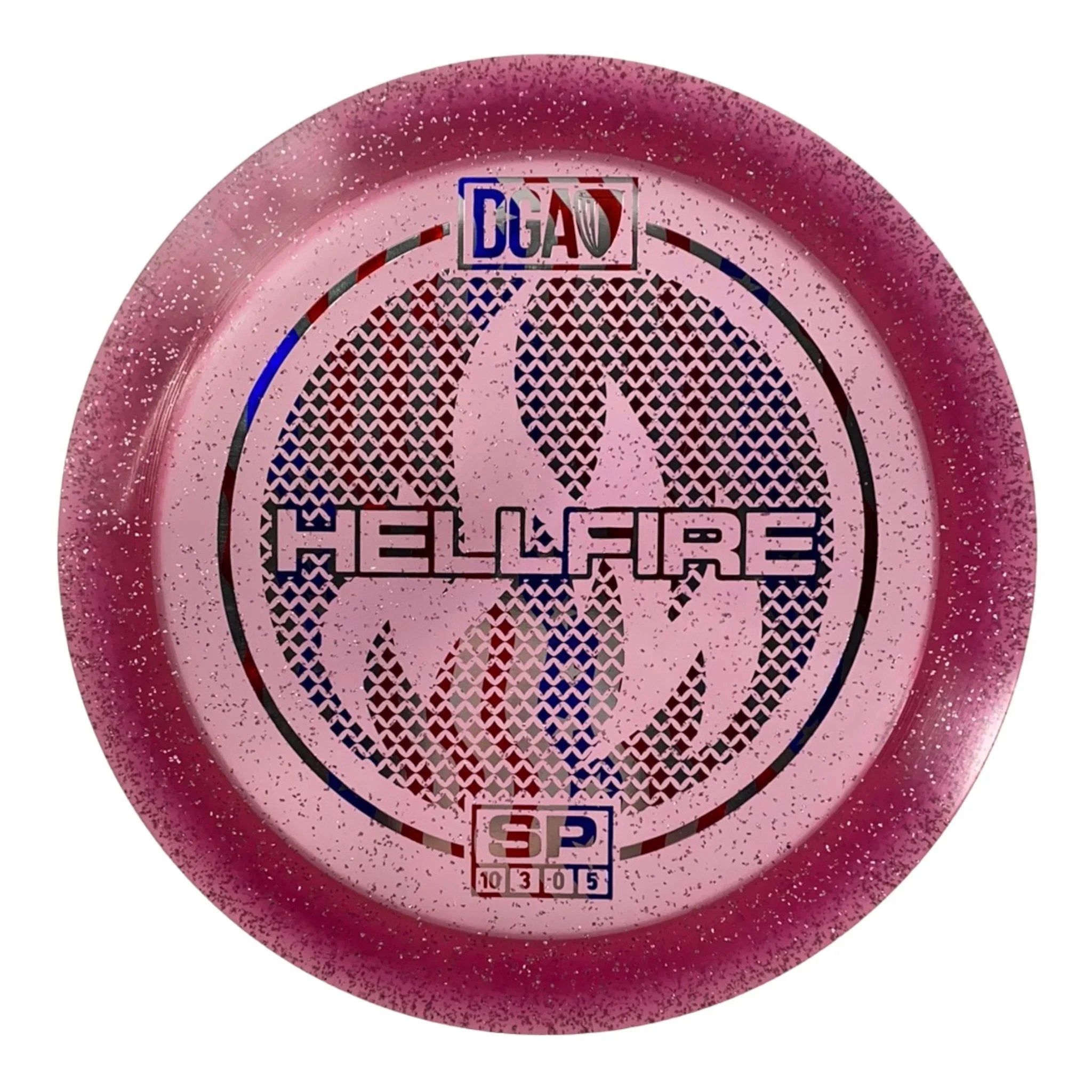 Disc Golf Association Hellfire | SP | Pink/USA 173g Disc Golf