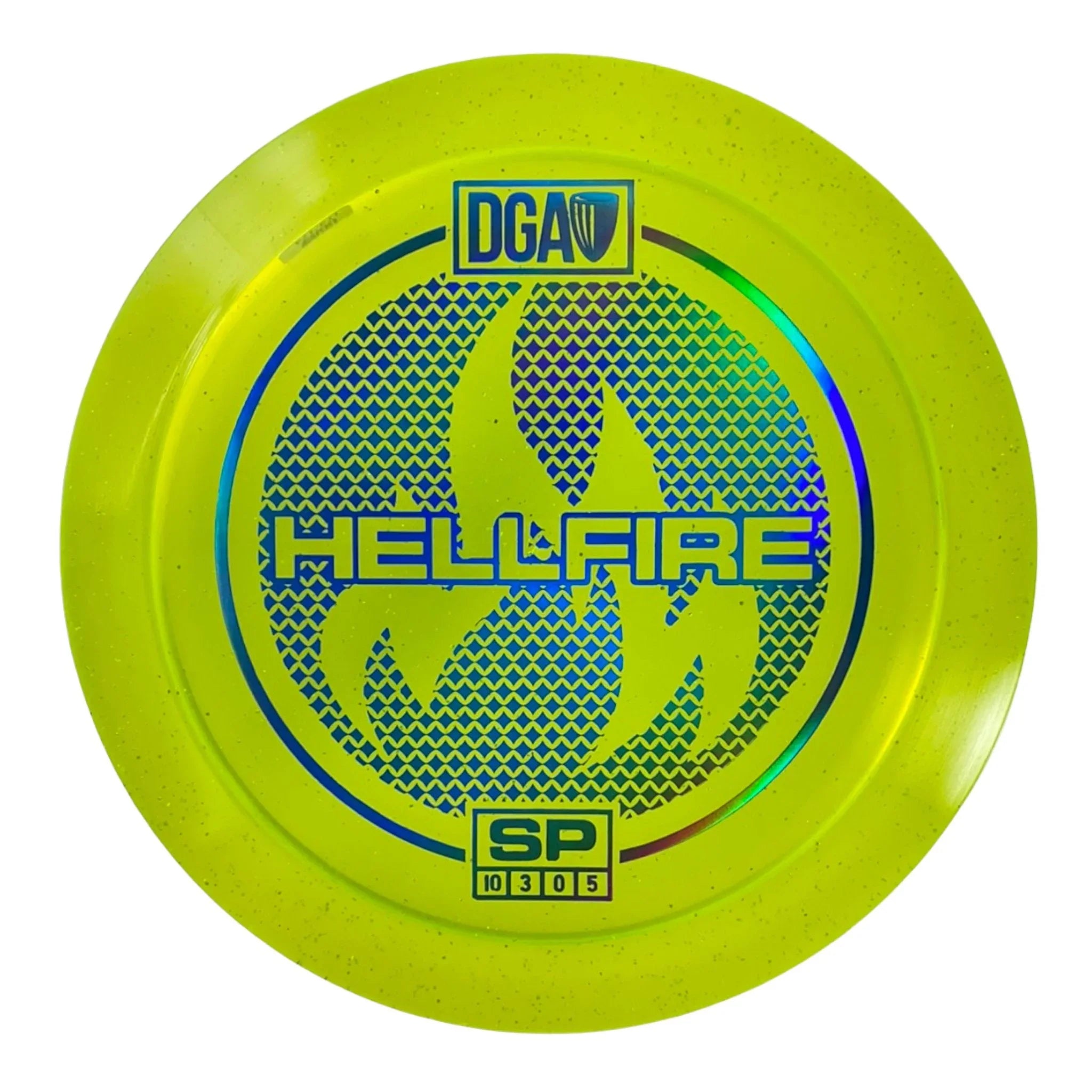 Disc Golf Association Hellfire | SP | Yellow/Blue/Holo 173g Disc Golf