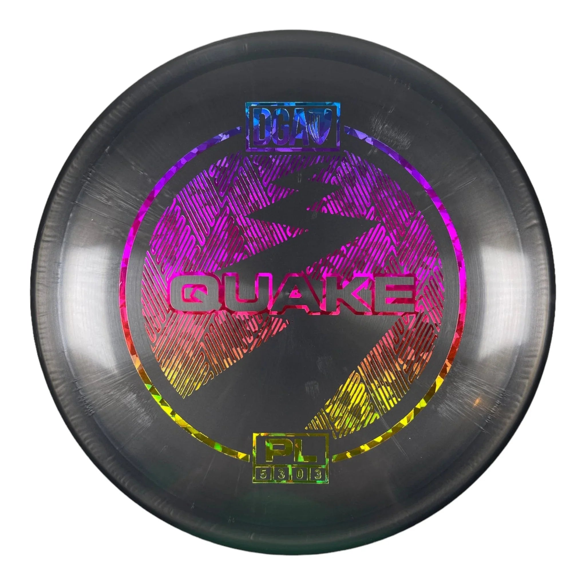 Disc Golf Association Quake | PL | Black/Rainbow 170g Disc Golf