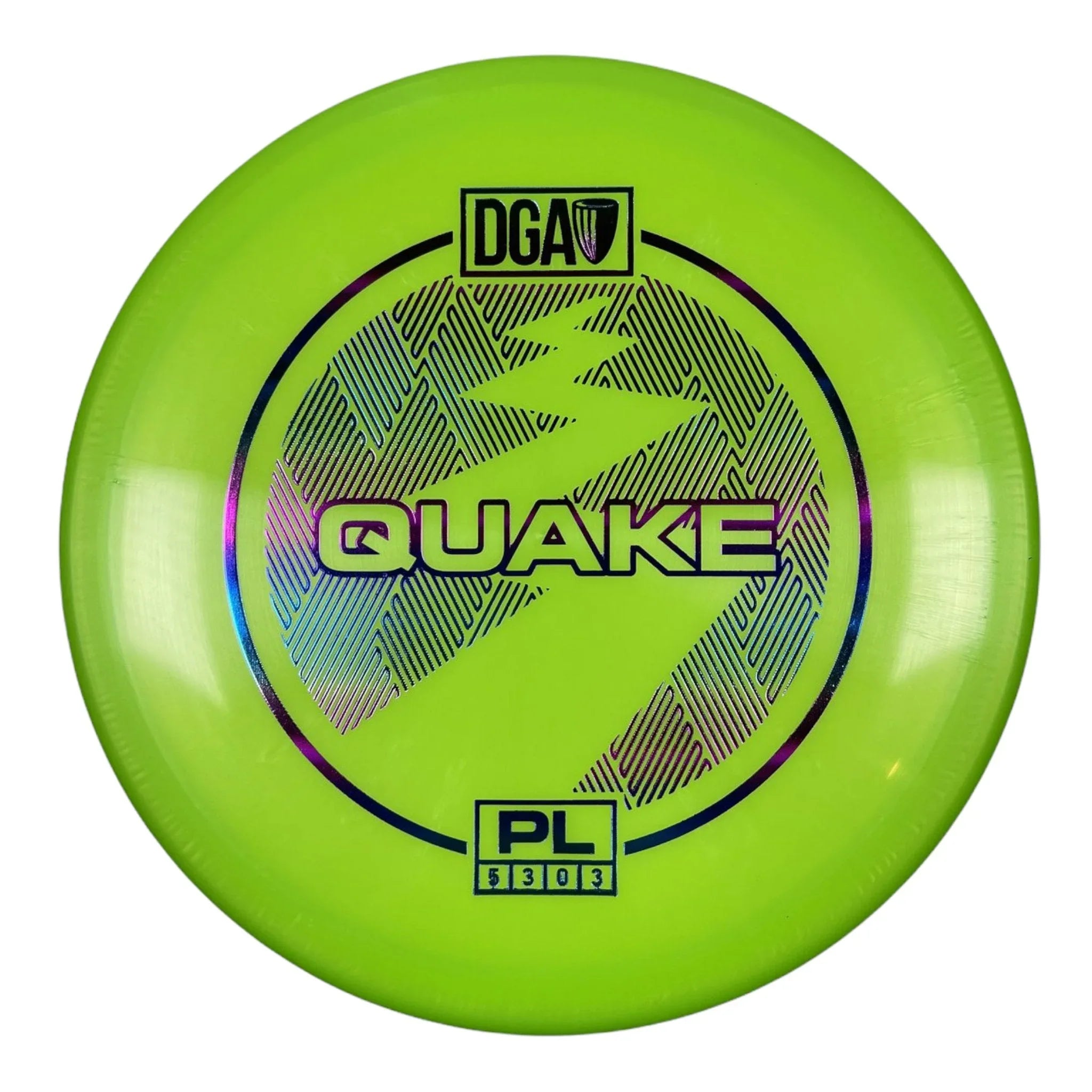 Disc Golf Association Quake | PL | Green/Rainbow 173g Disc Golf