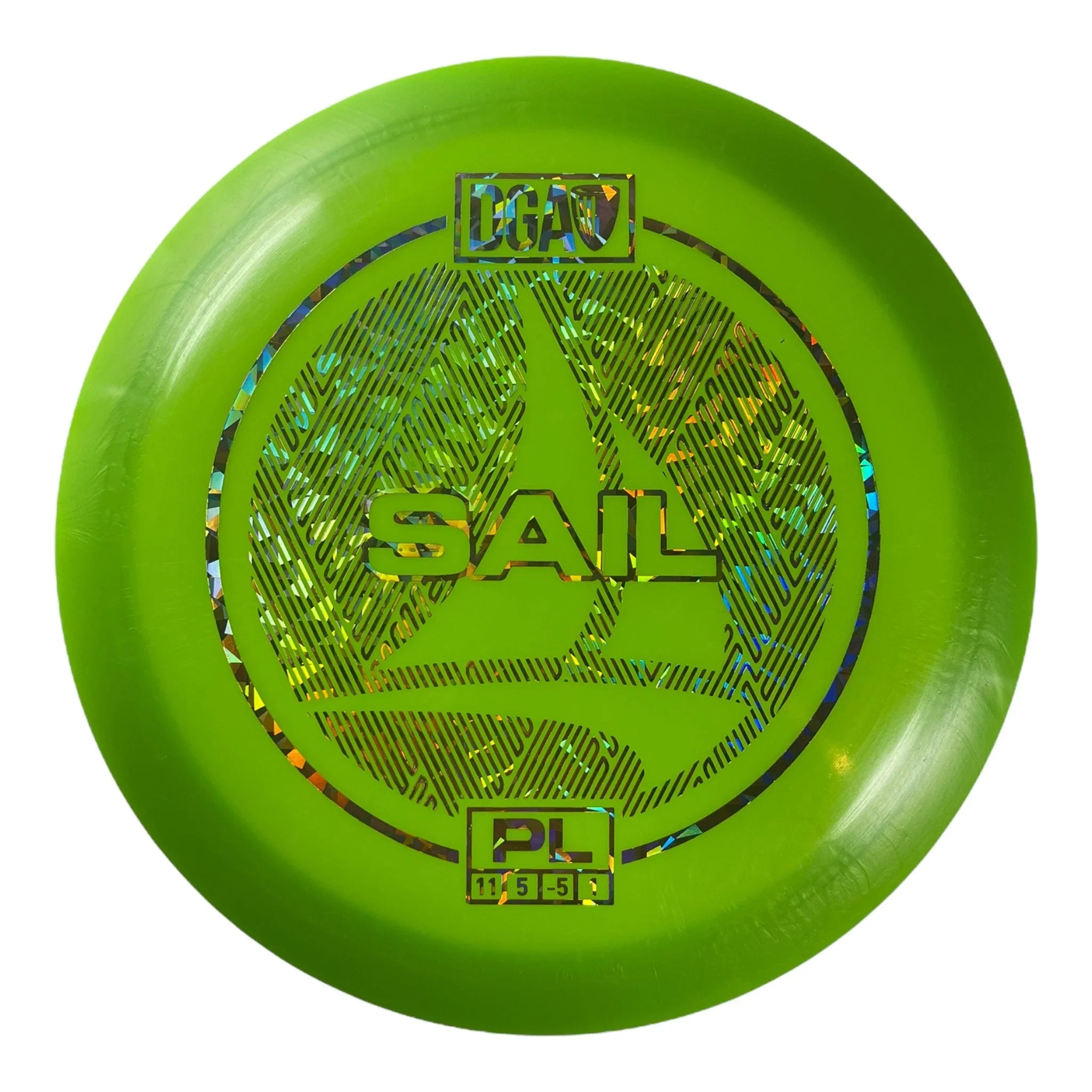 Disc Golf Association Sail | PL | Green/Gold 156 - 157g Disc Golf