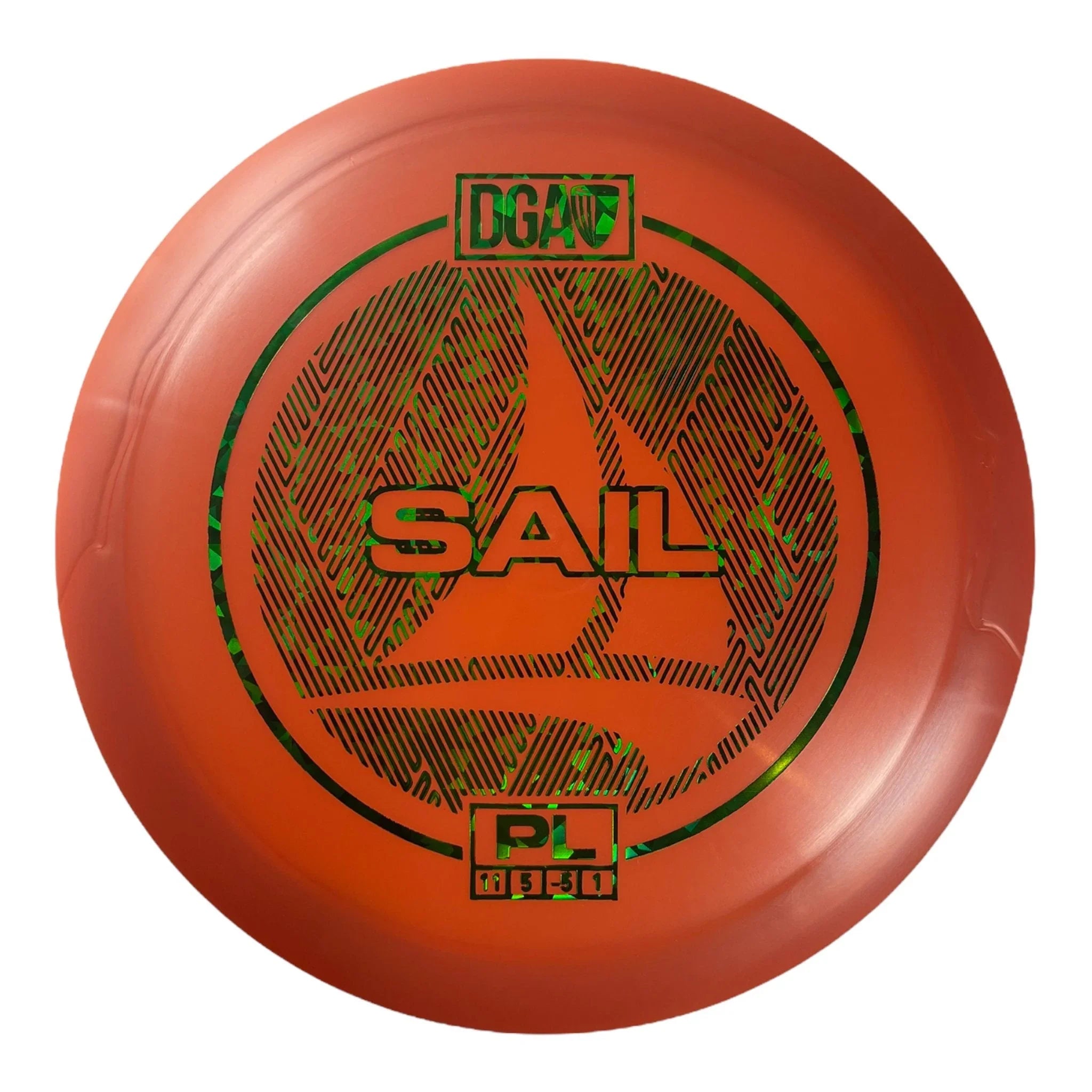 Disc Golf Association Sail | PL | Orange/Green 172 - 174g Disc Golf