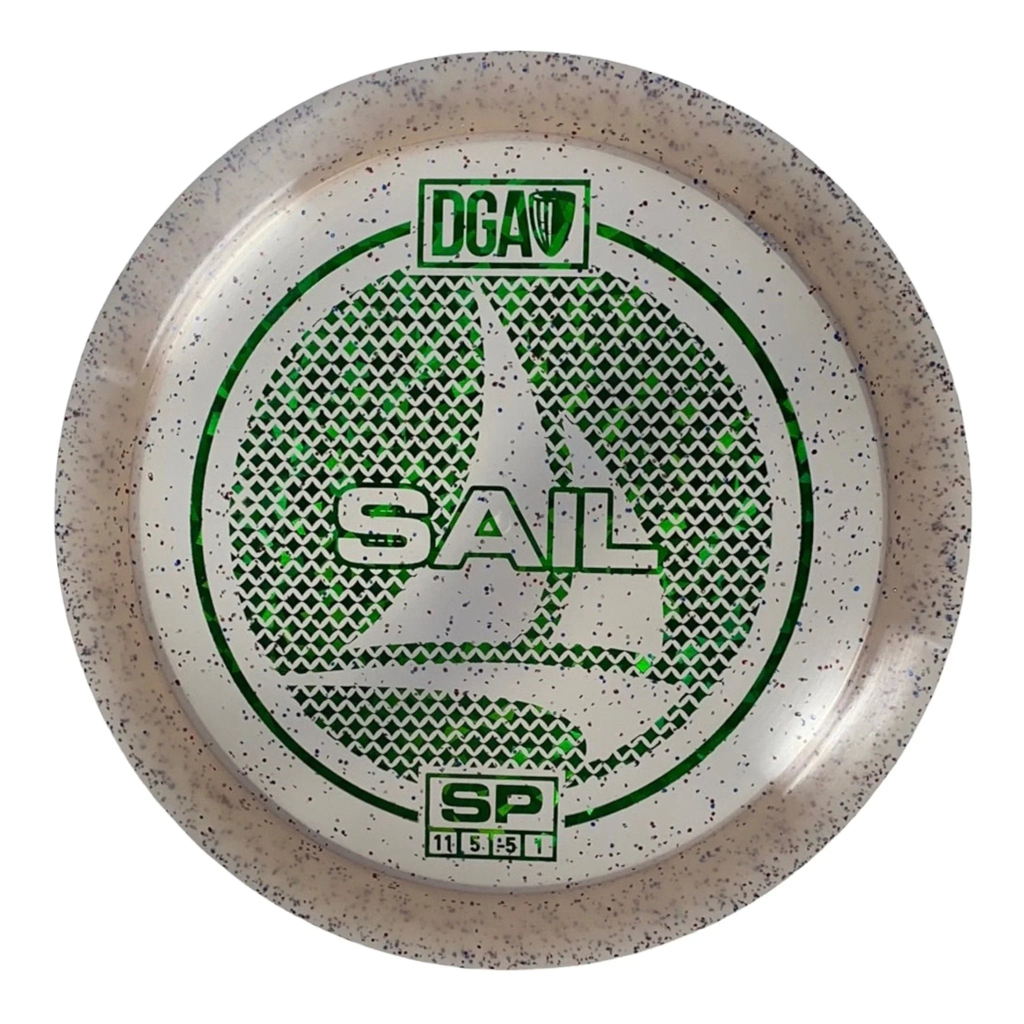 Disc Golf Association Sail | SP | Grey/Green 175g Disc Golf