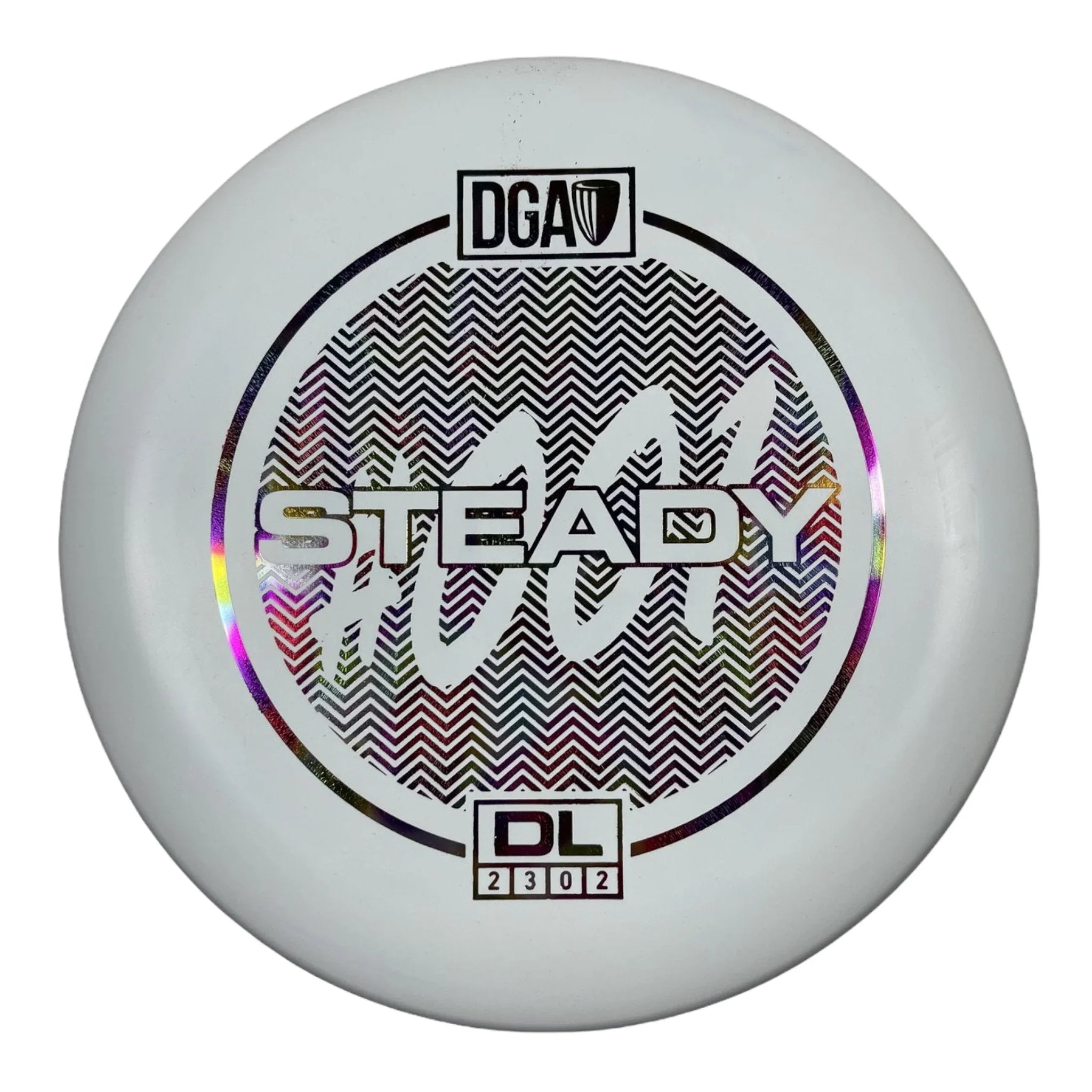 Disc Golf Association Steady | DL | White/Rainbow 173 - 174g Disc Golf