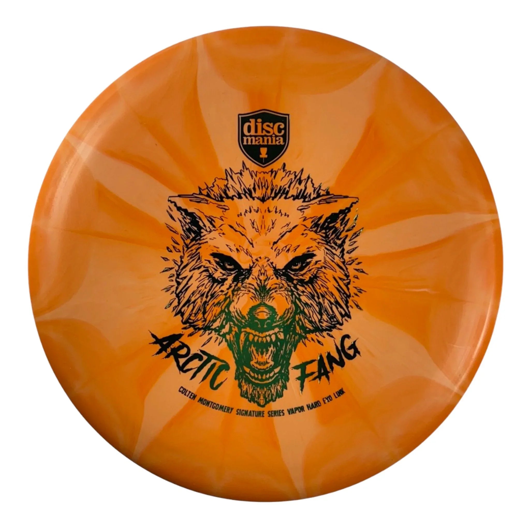 Discmania Arctic Fang - Link | Exo Hard Vapor | Orange/Green 174 - 176g (Colten Montgomery) Disc Golf