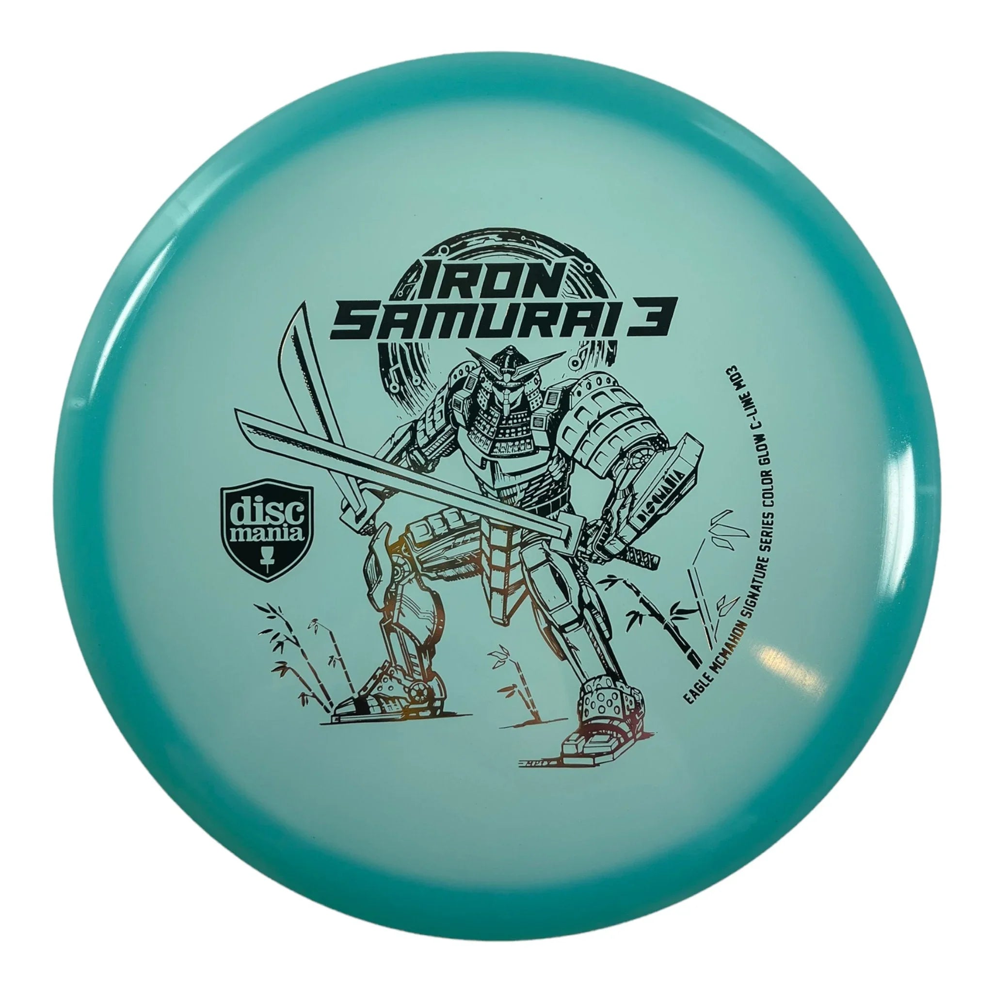 Discmania Iron Samurai 3 - MD3 | Color Glow C - Line | Blue/Gold 177 - 180g (Eagle McMahon) Disc Golf