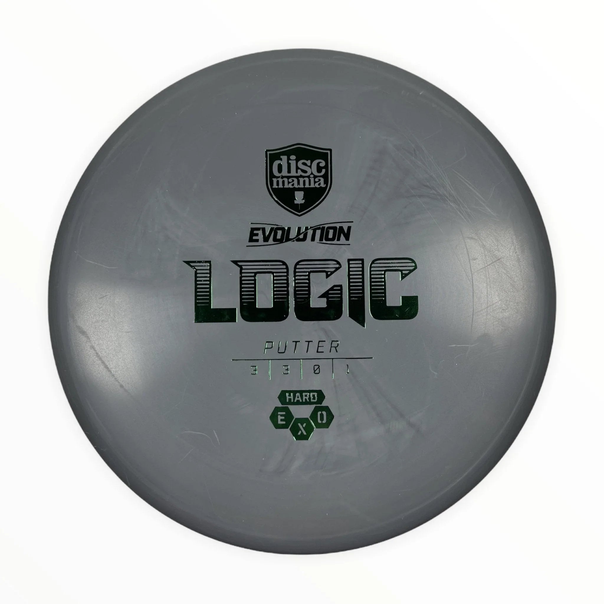 Discmania Logic | Exo Hard | Grey/Green 173g Disc Golf